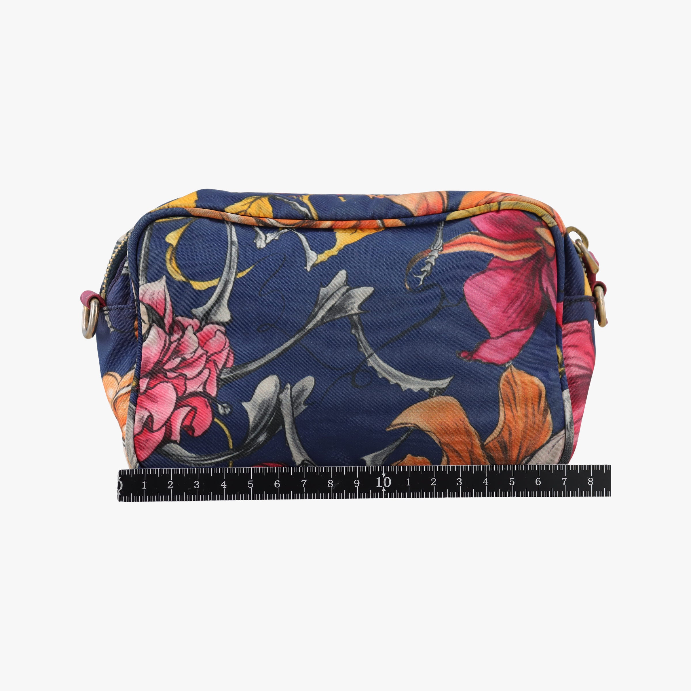 Pre-owned Prada Tessuto Fiocco Multicolour Nylon×Leather 1NF005 shoulderbag | stylenewstar