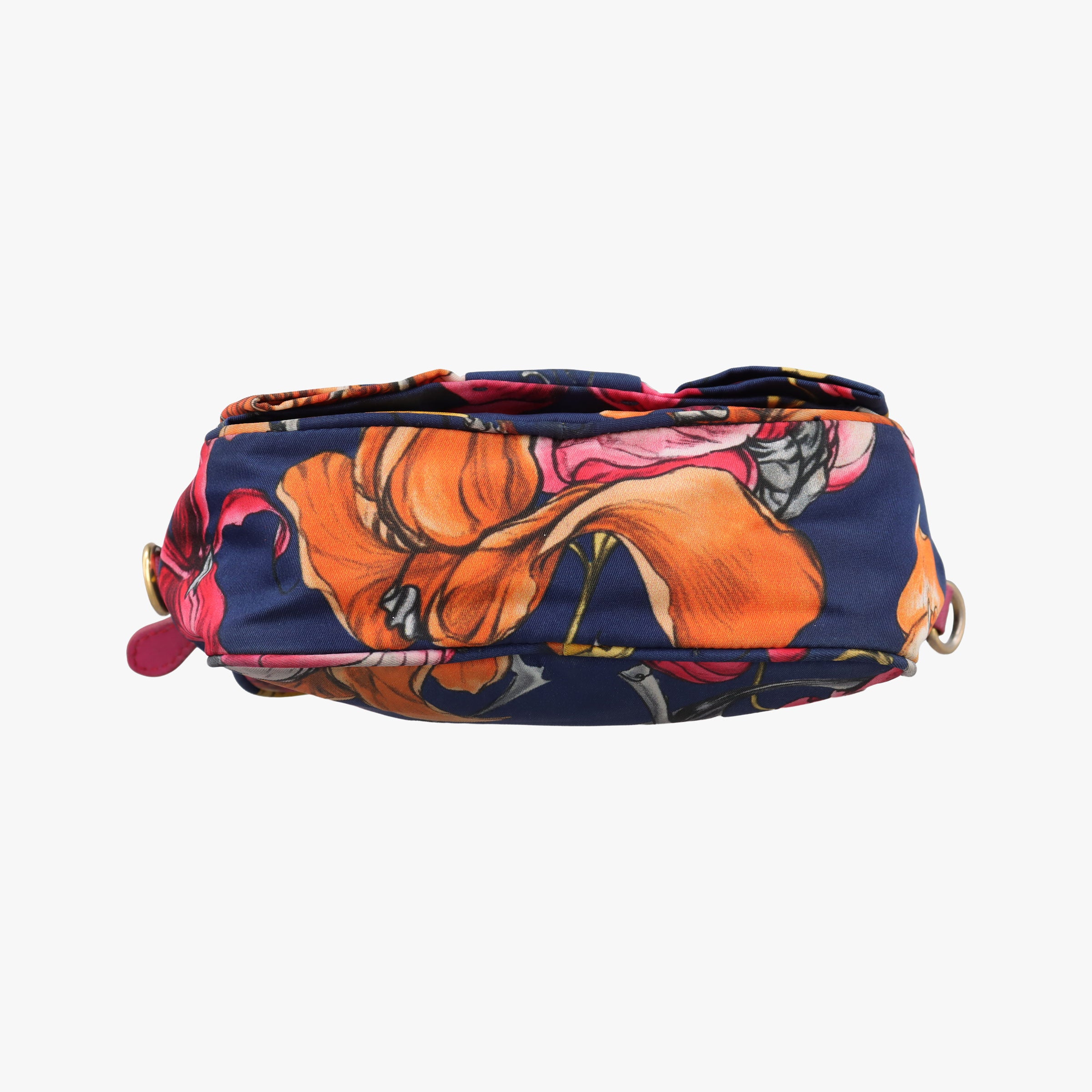 Pre-owned Prada Tessuto Fiocco Multicolour Nylon×Leather 1NF005 shoulderbag | stylenewstar
