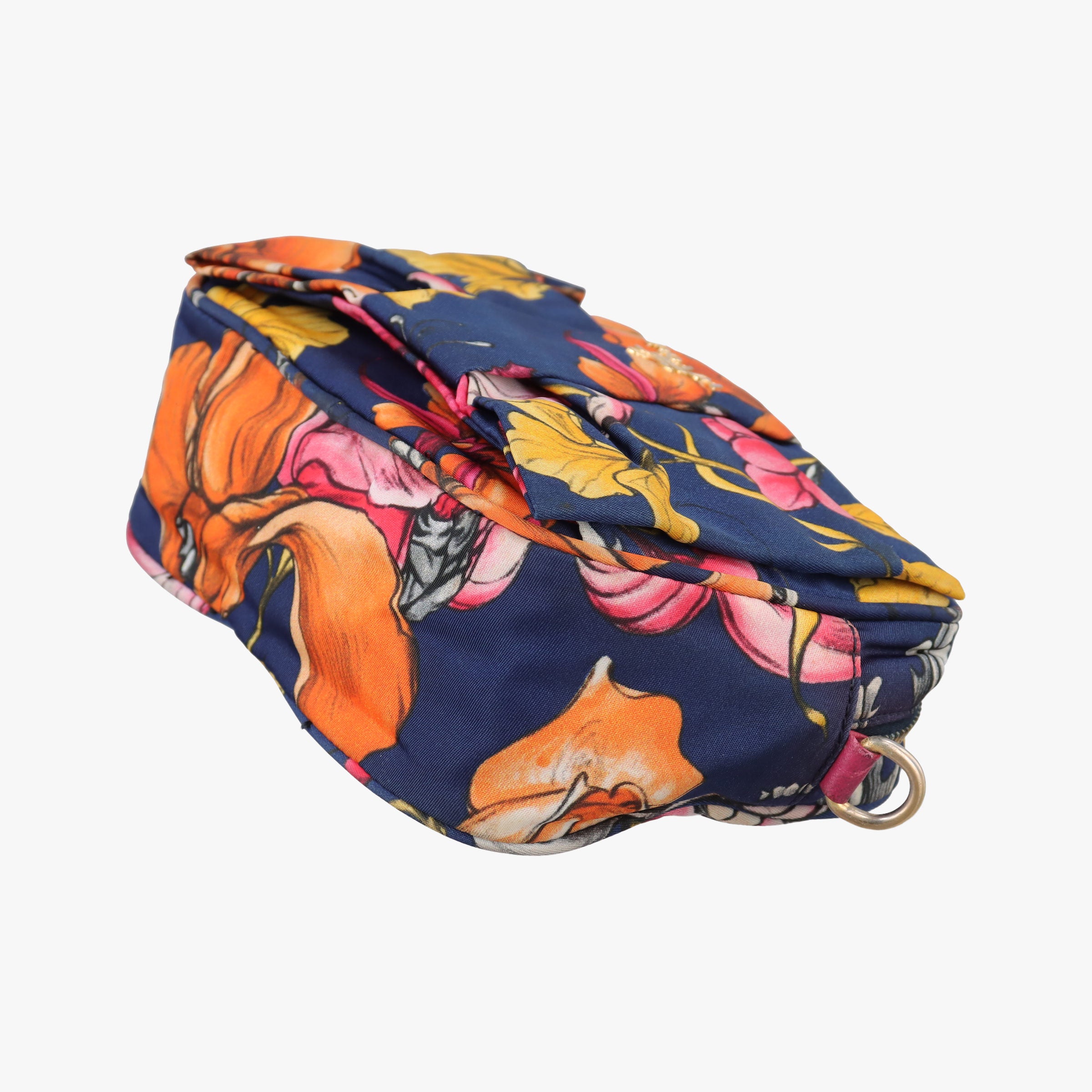 Pre-owned Prada Tessuto Fiocco Multicolour Nylon×Leather 1NF005 shoulderbag | stylenewstar