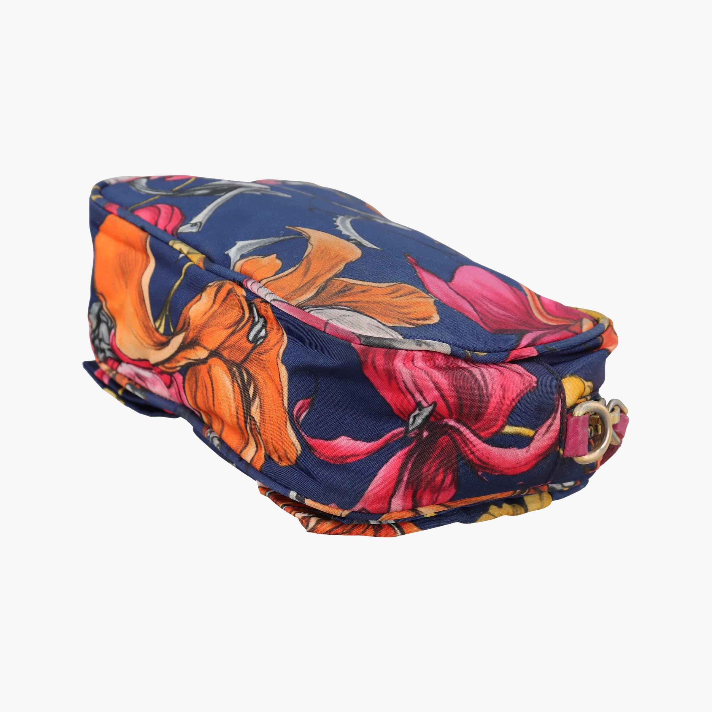 Pre-owned Prada Tessuto Fiocco Multicolour Nylon×Leather 1NF005 shoulderbag | stylenewstar