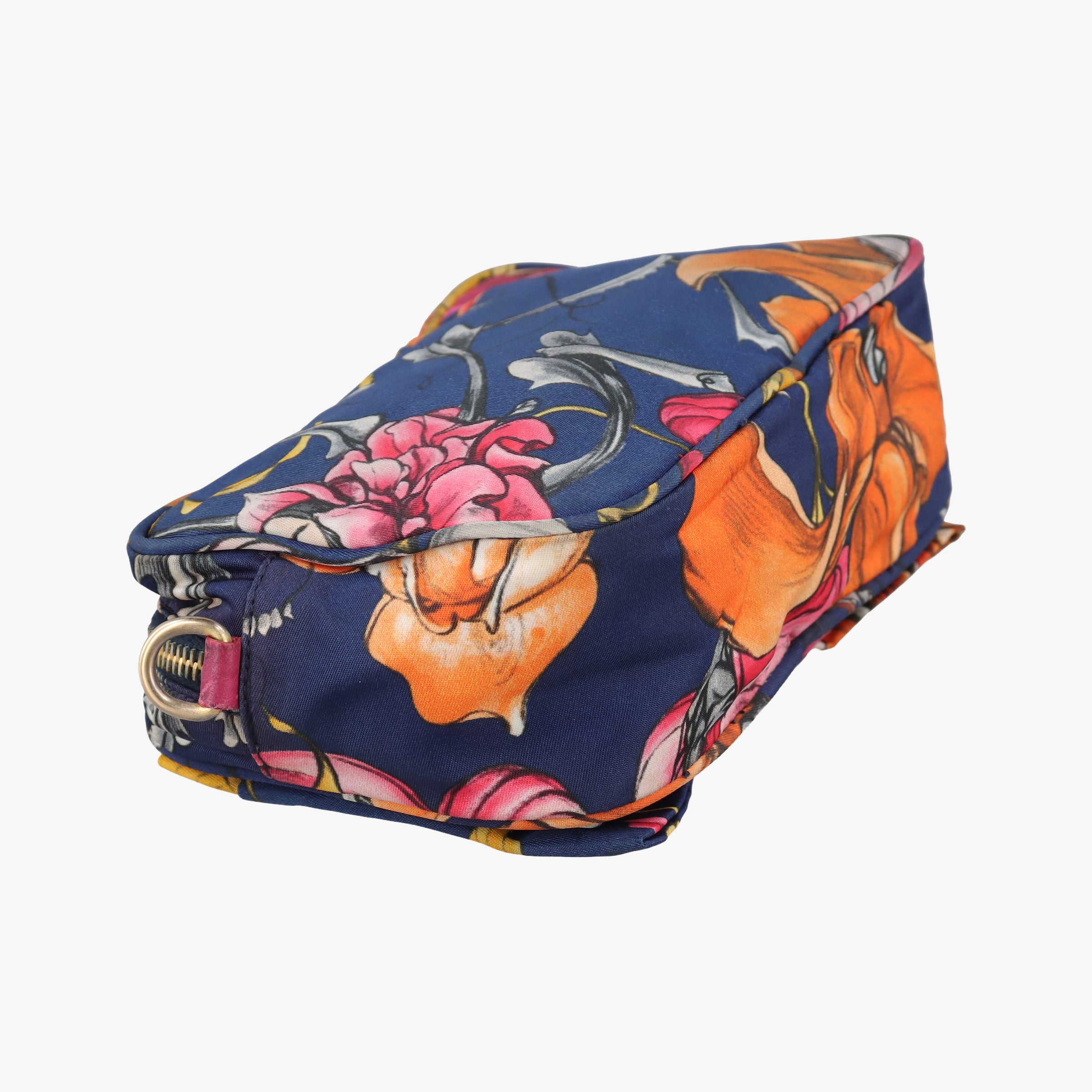 Pre-owned Prada Tessuto Fiocco Multicolour Nylon×Leather 1NF005 shoulderbag | stylenewstar