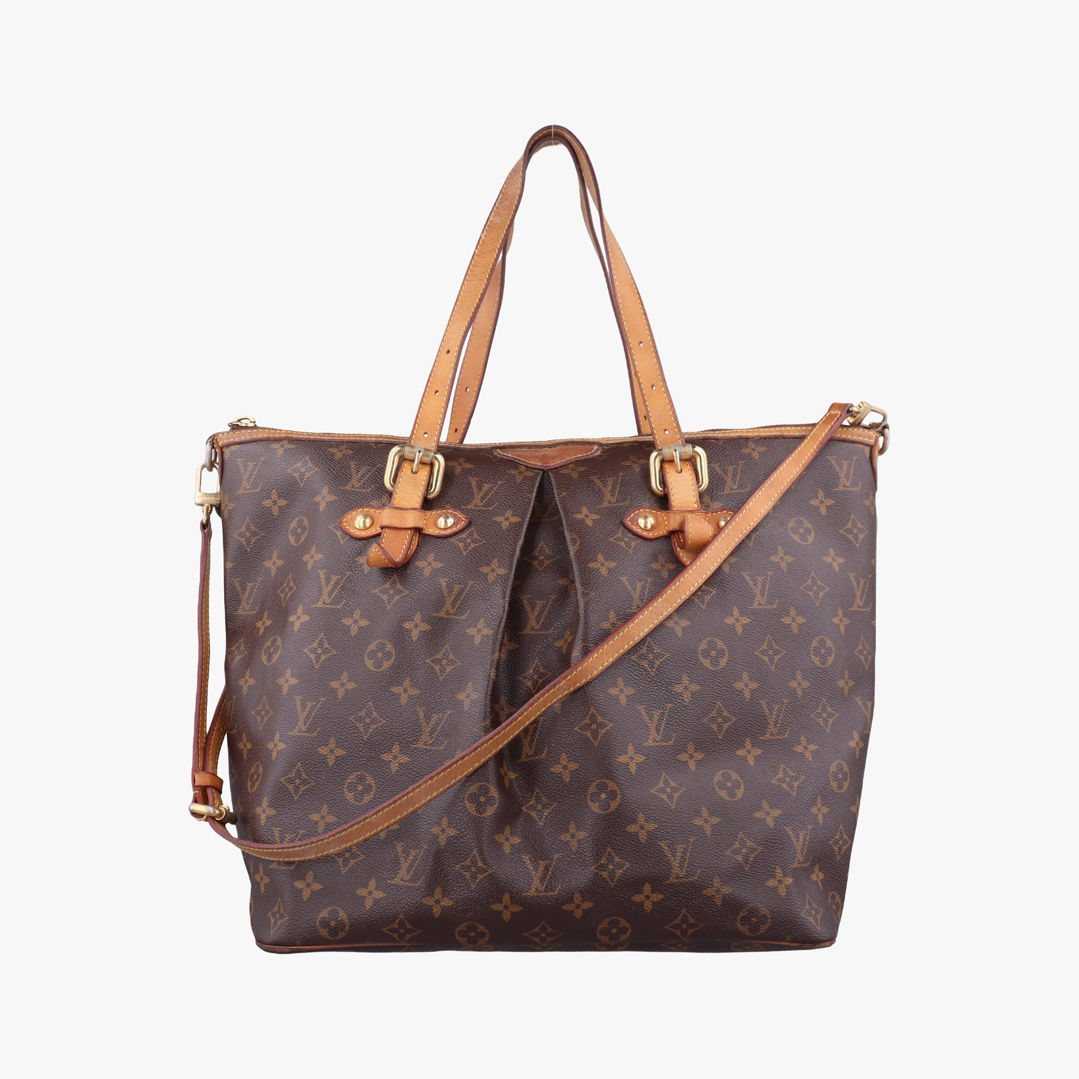 Pre-owned Louis Vuitton PALERMO GM brown Monogram Canvas M40146 shoulderbag | stylenewstar