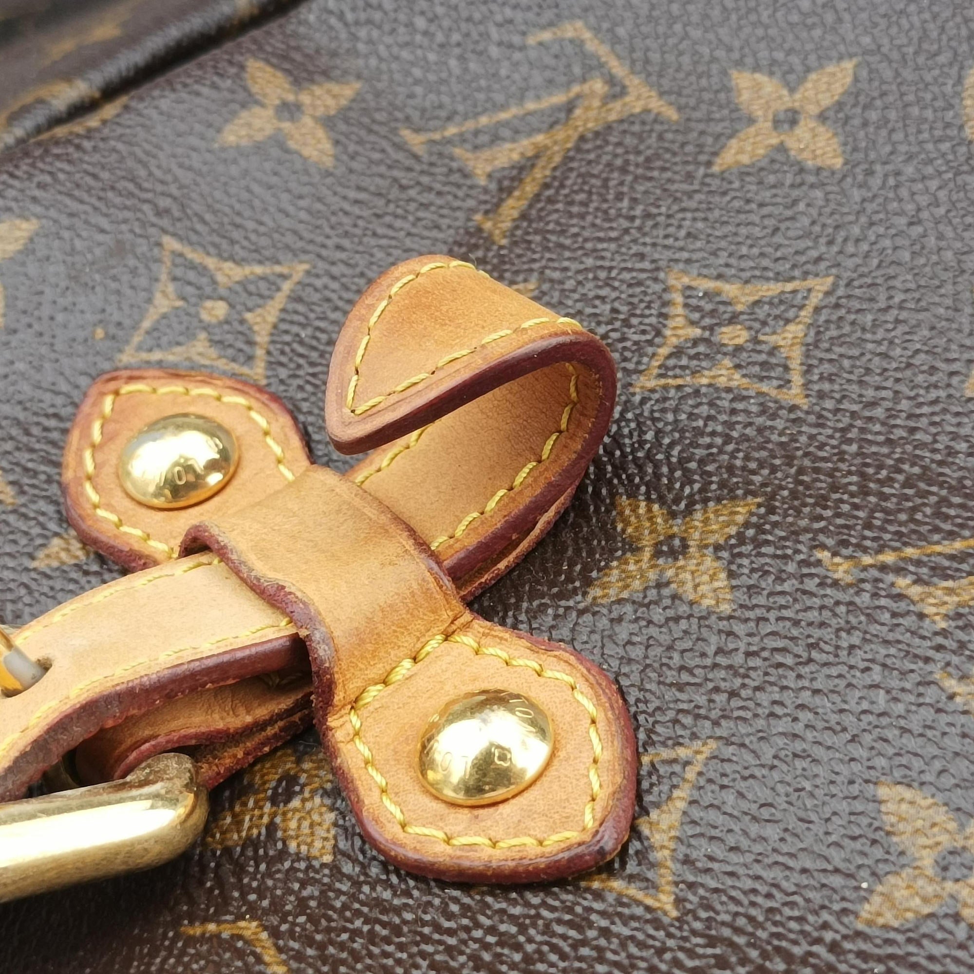 Pre-owned Louis Vuitton PALERMO GM brown Monogram Canvas M40146 shoulderbag | stylenewstar