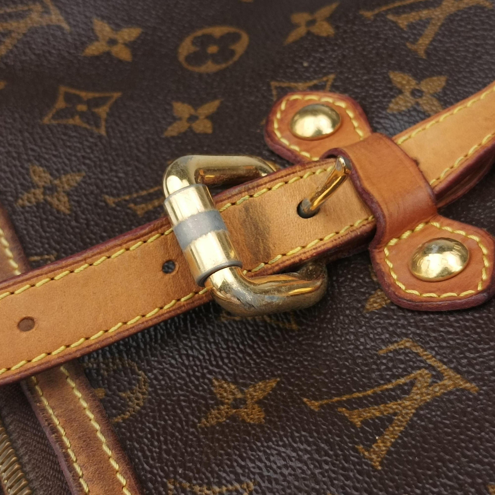 Pre-owned Louis Vuitton PALERMO GM brown Monogram Canvas M40146 shoulderbag | stylenewstar