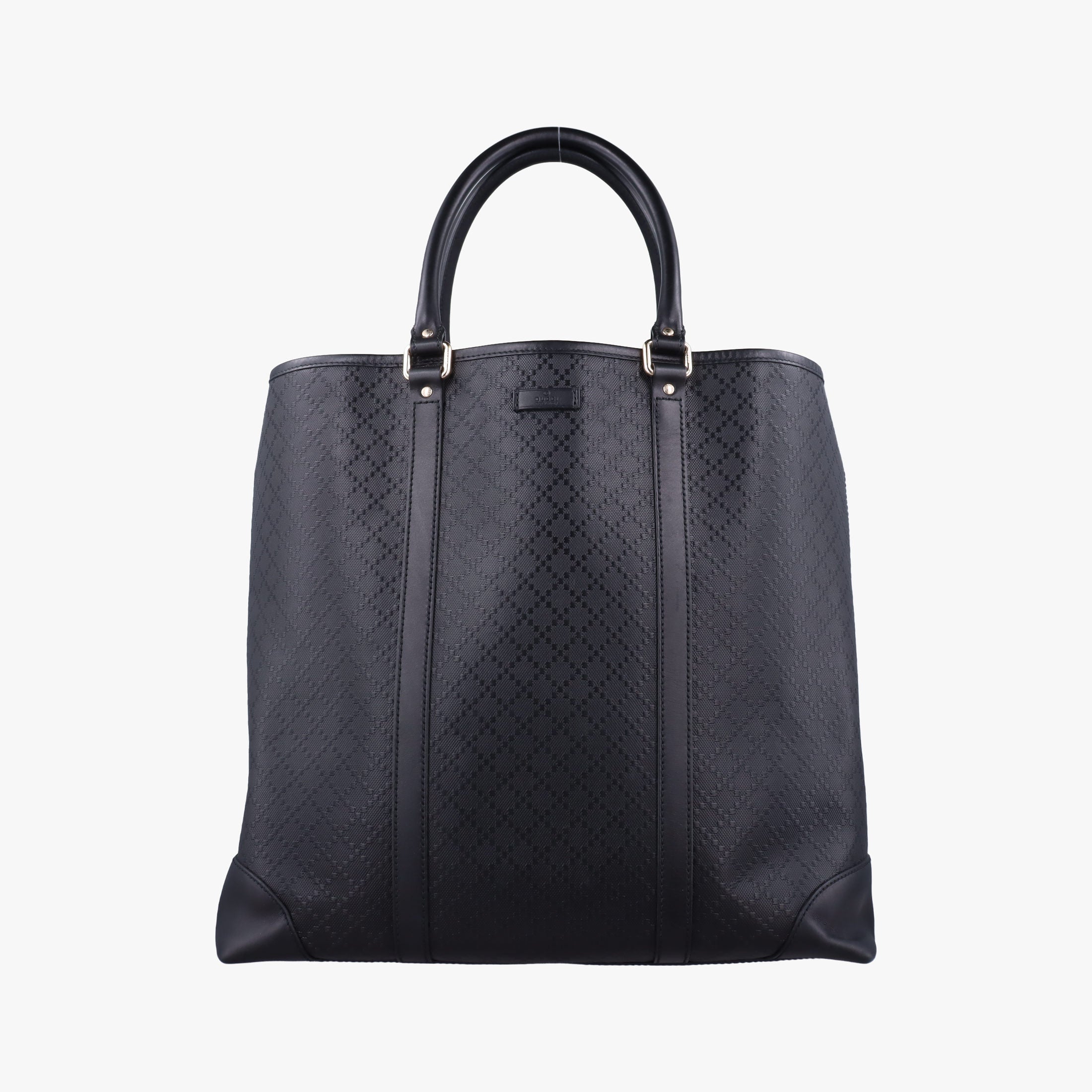 Vintage Gucci Diamante Black Leather 223668 handbag | stylenewstar