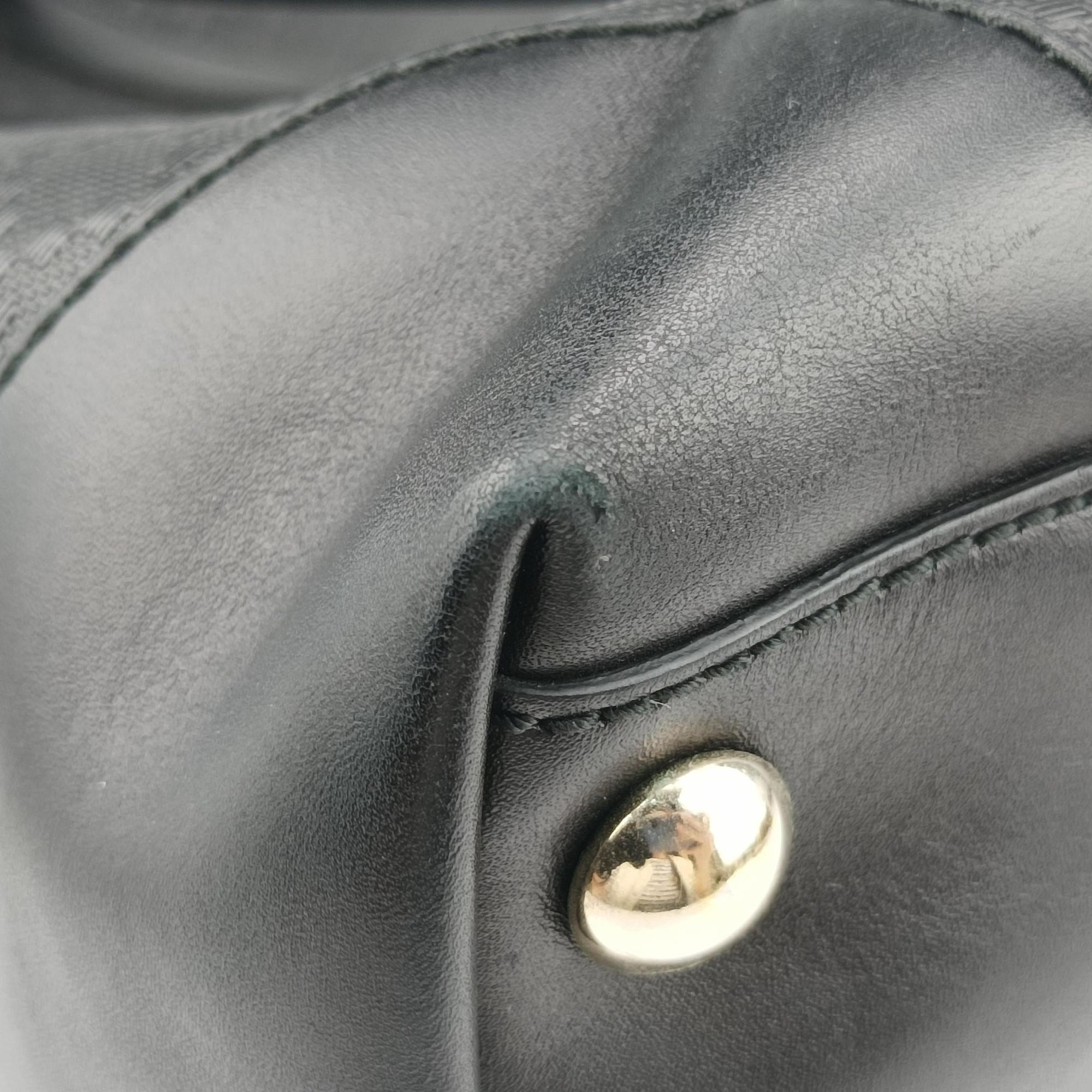 Vintage Gucci Diamante Black Leather 223668 handbag | stylenewstar