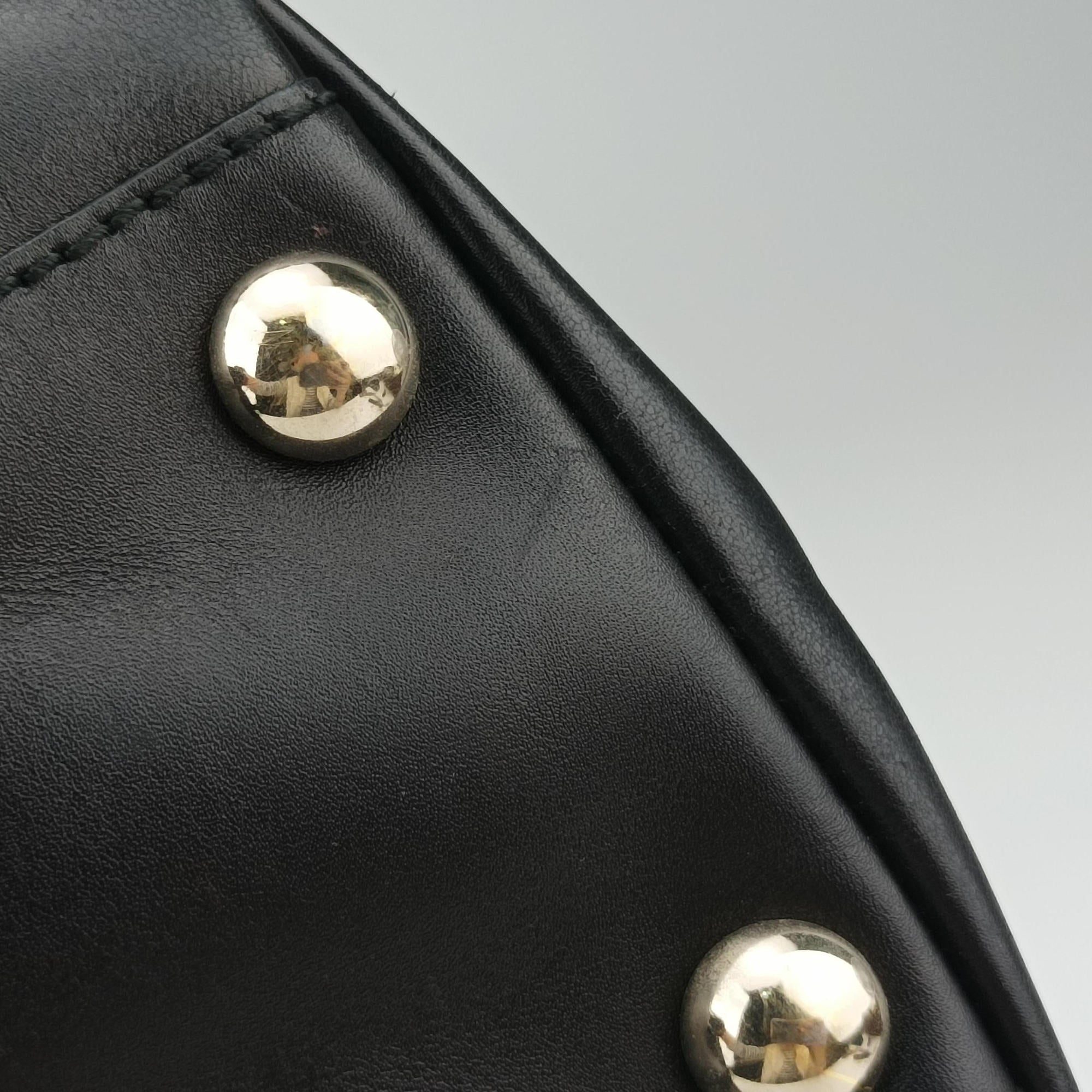 Vintage Gucci Diamante Black Leather 223668 handbag | stylenewstar