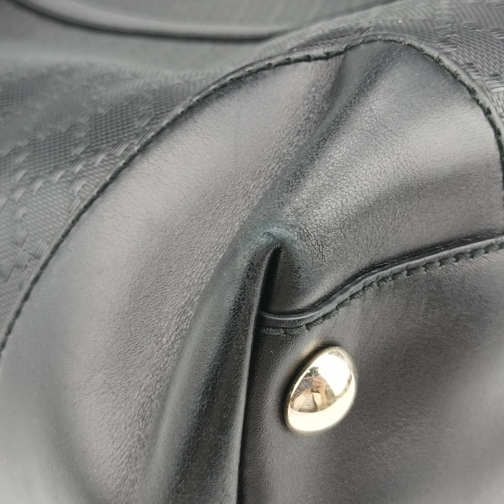 Vintage Gucci Diamante Black Leather 223668 handbag | stylenewstar