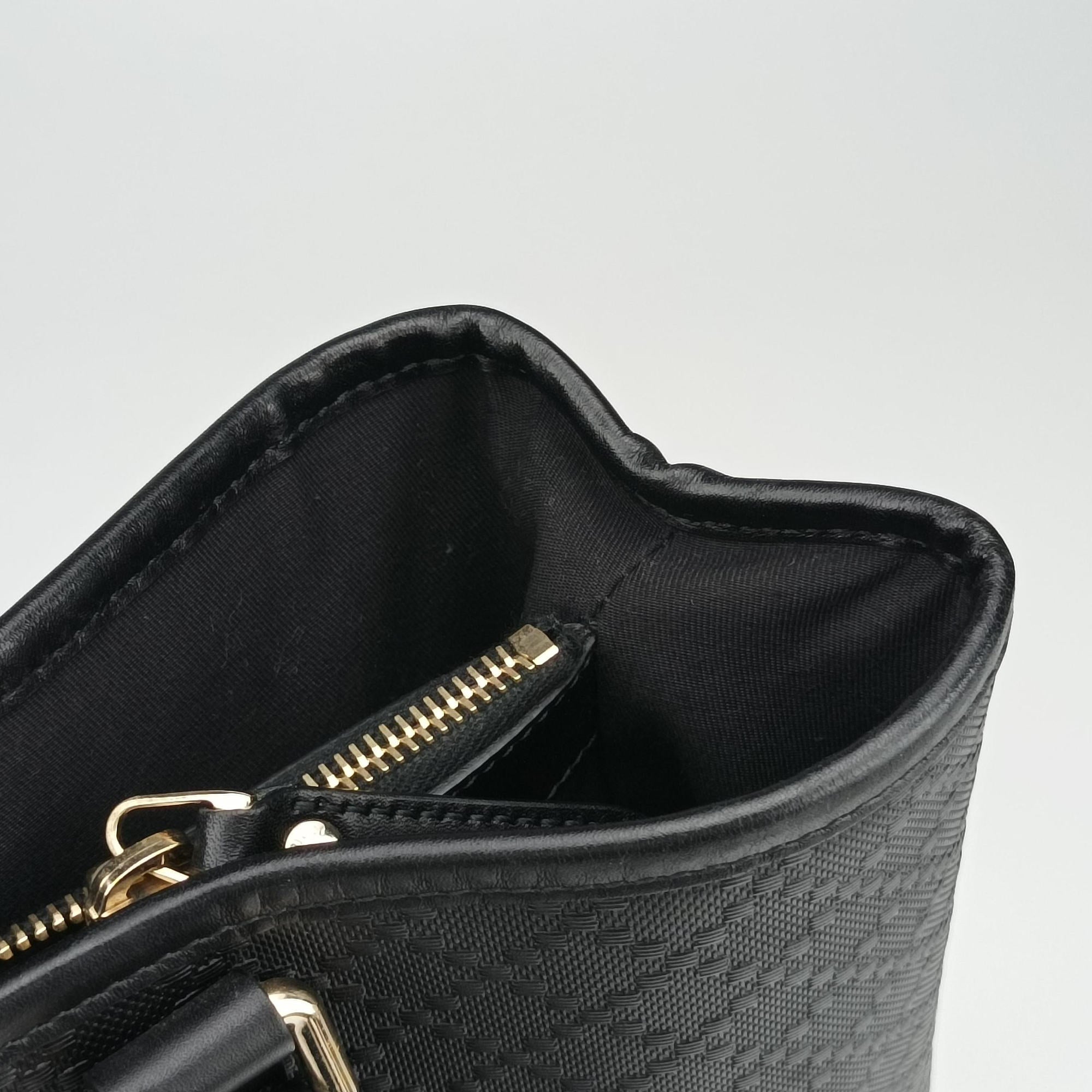 Vintage Gucci Diamante Black Leather 223668 handbag | stylenewstar