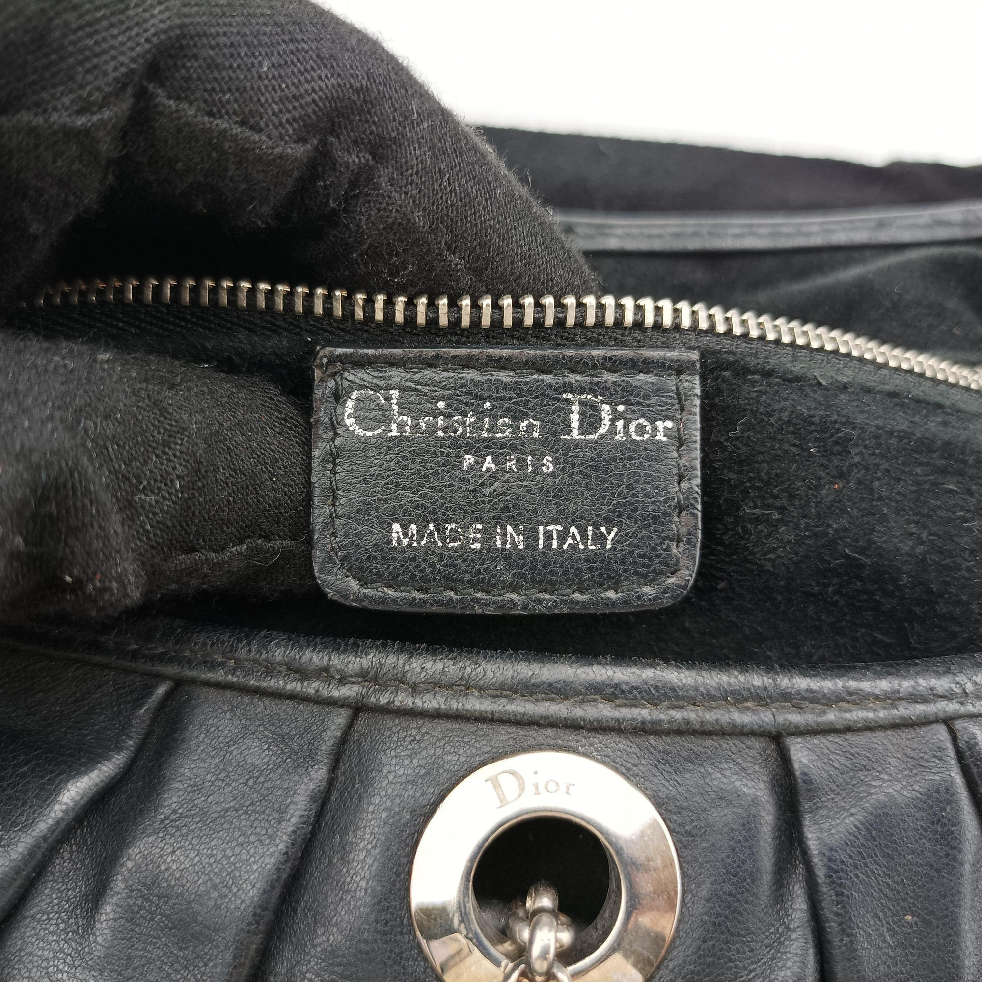 Secondhand Christian Dior Jazz Club Black leather  handbag | stylenewstar