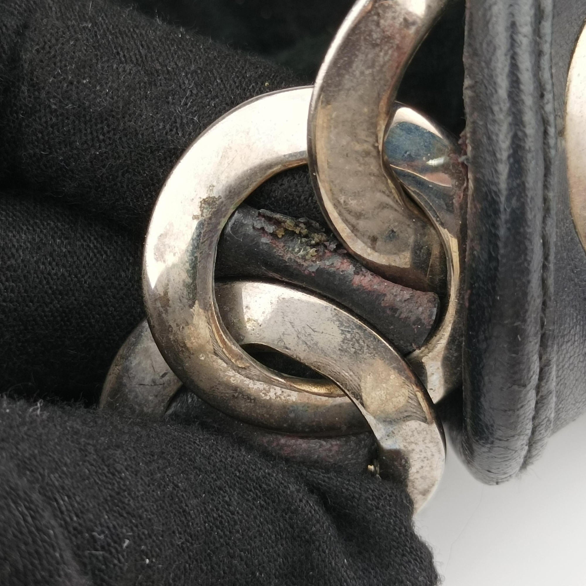 Secondhand Christian Dior Jazz Club Black leather  handbag | stylenewstar