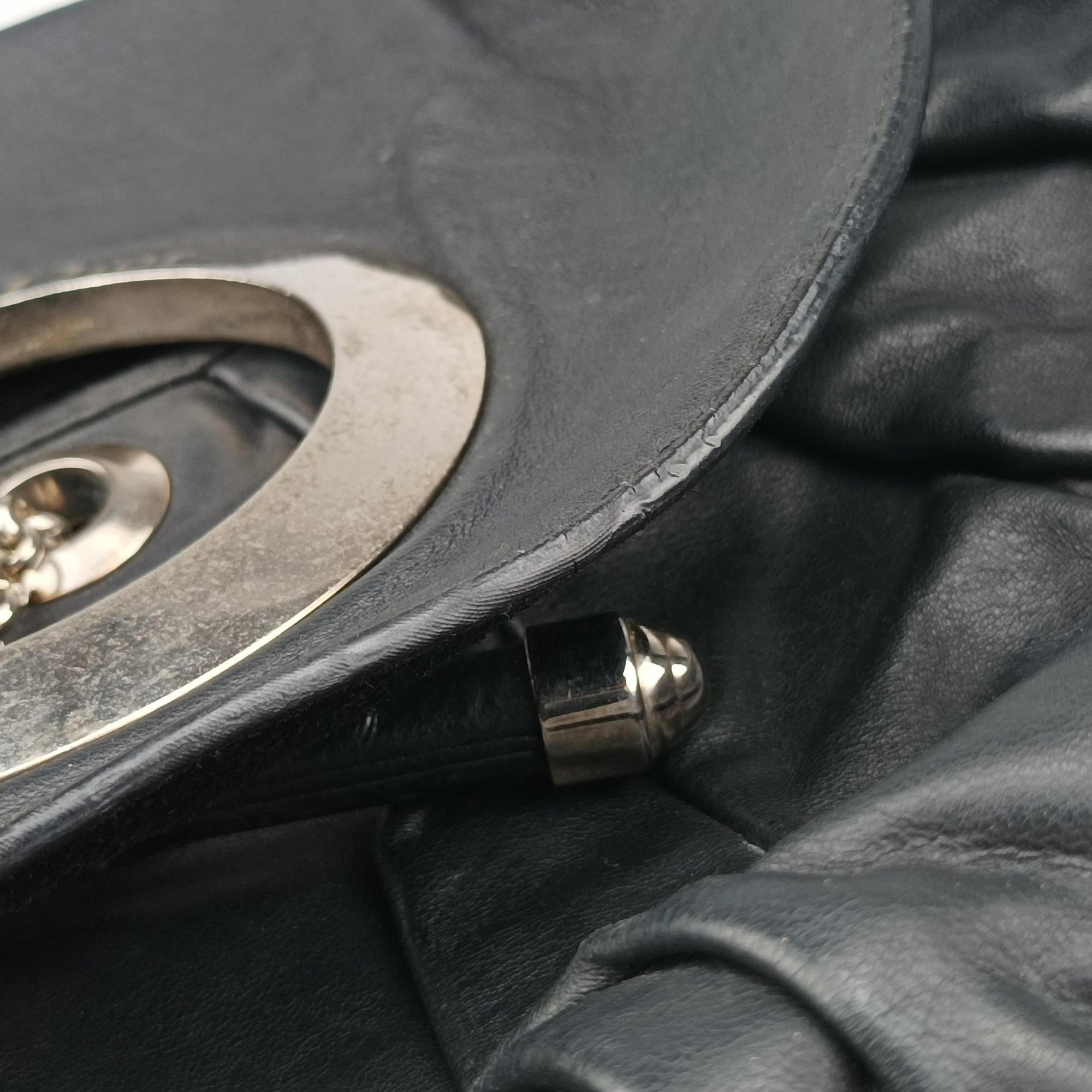 Secondhand Christian Dior Jazz Club Black leather  handbag | stylenewstar