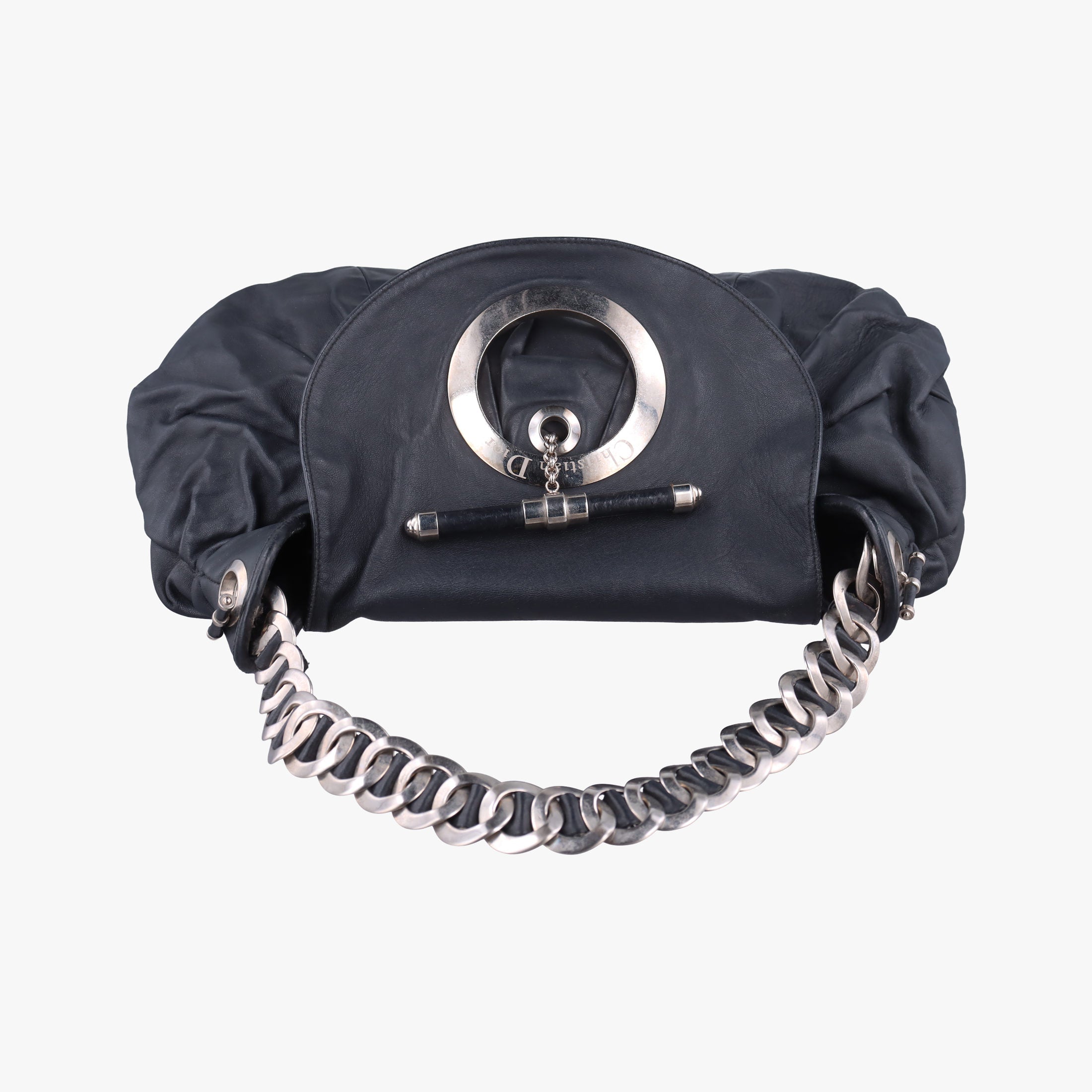 Secondhand Christian Dior Jazz Club Black leather  handbag | stylenewstar