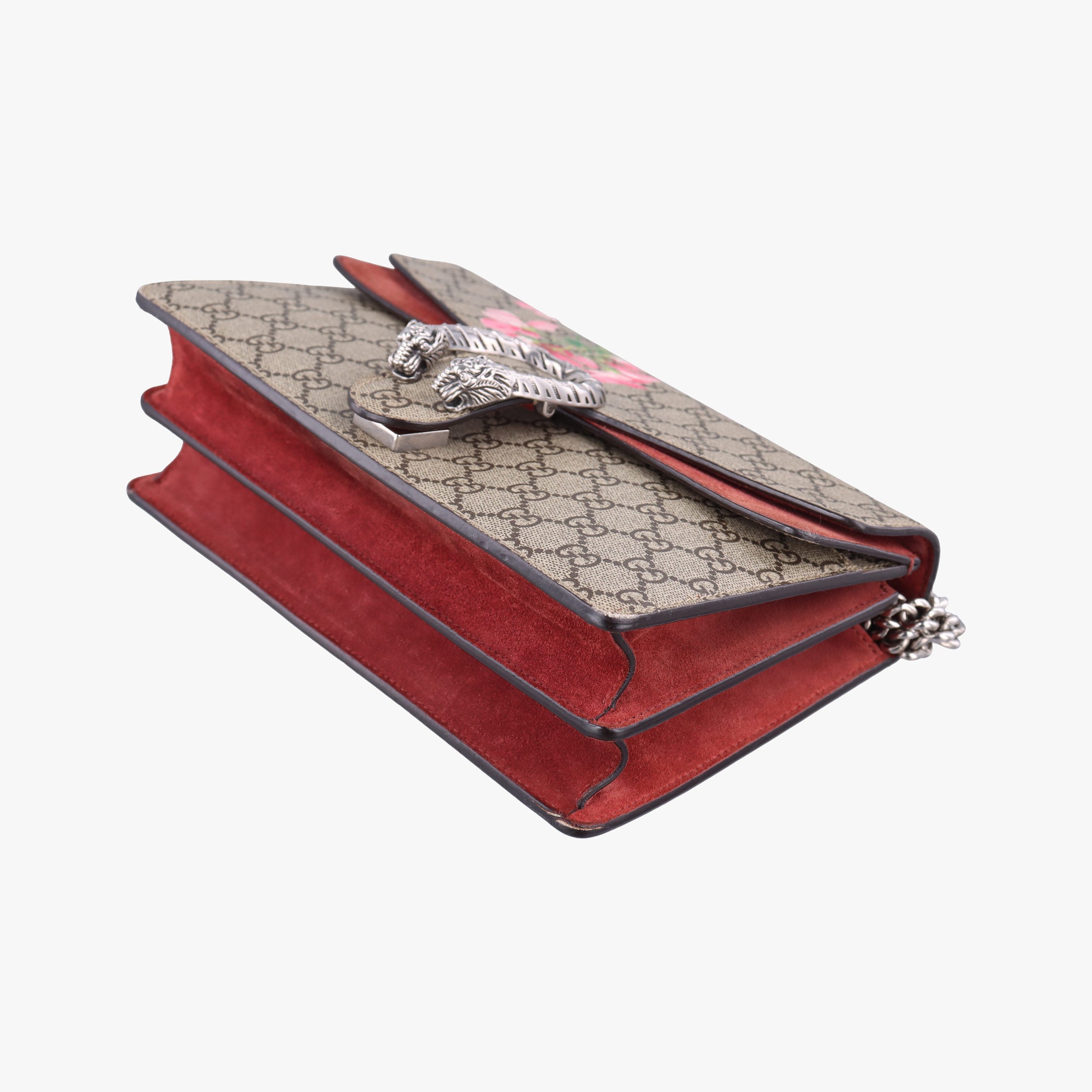 Secondhand Gucci Dionysus beige×red×multicolor PVC coated canvas × suede 400249 shoulderbag | stylenewstar