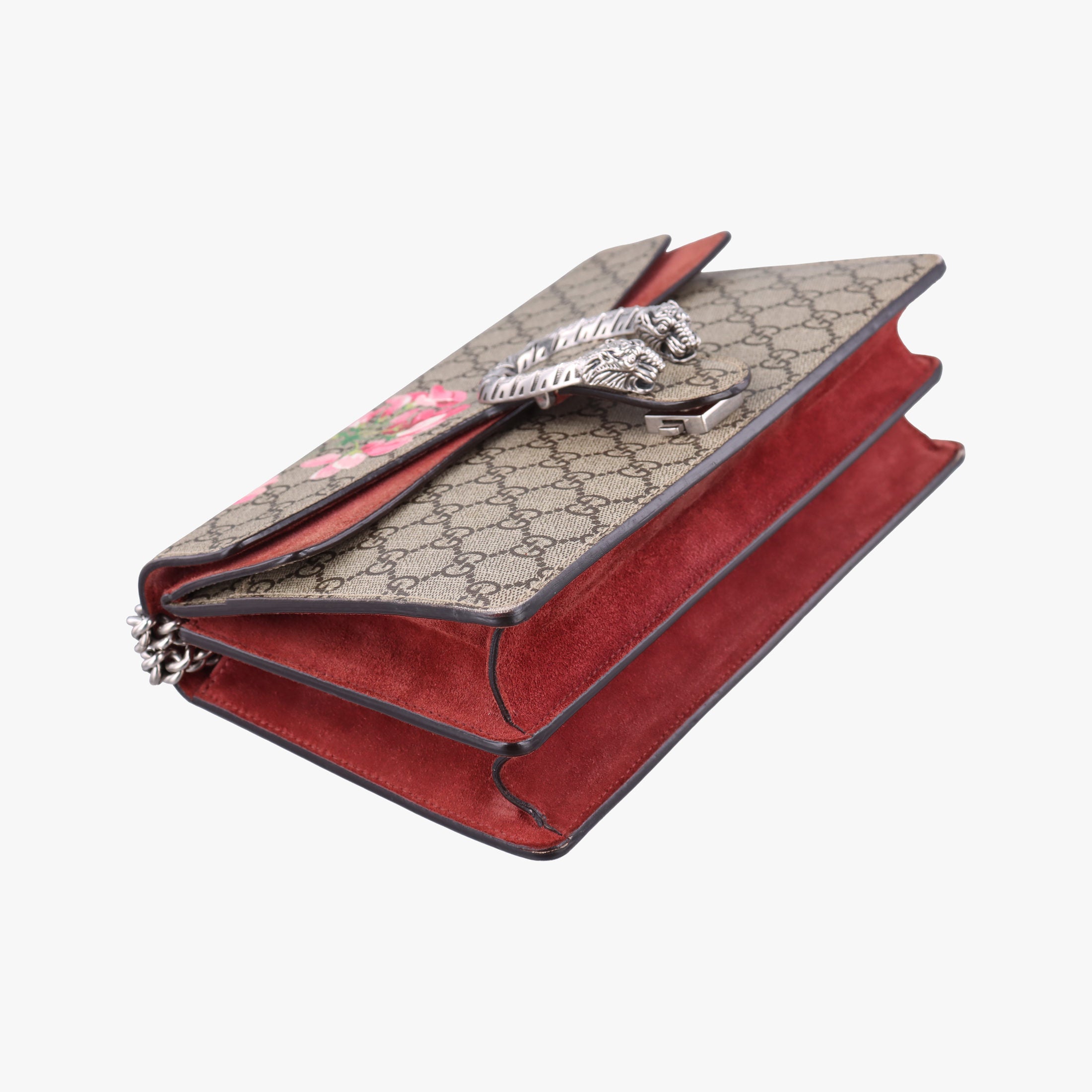 Secondhand Gucci Dionysus beige×red×multicolor PVC coated canvas × suede 400249 shoulderbag | stylenewstar