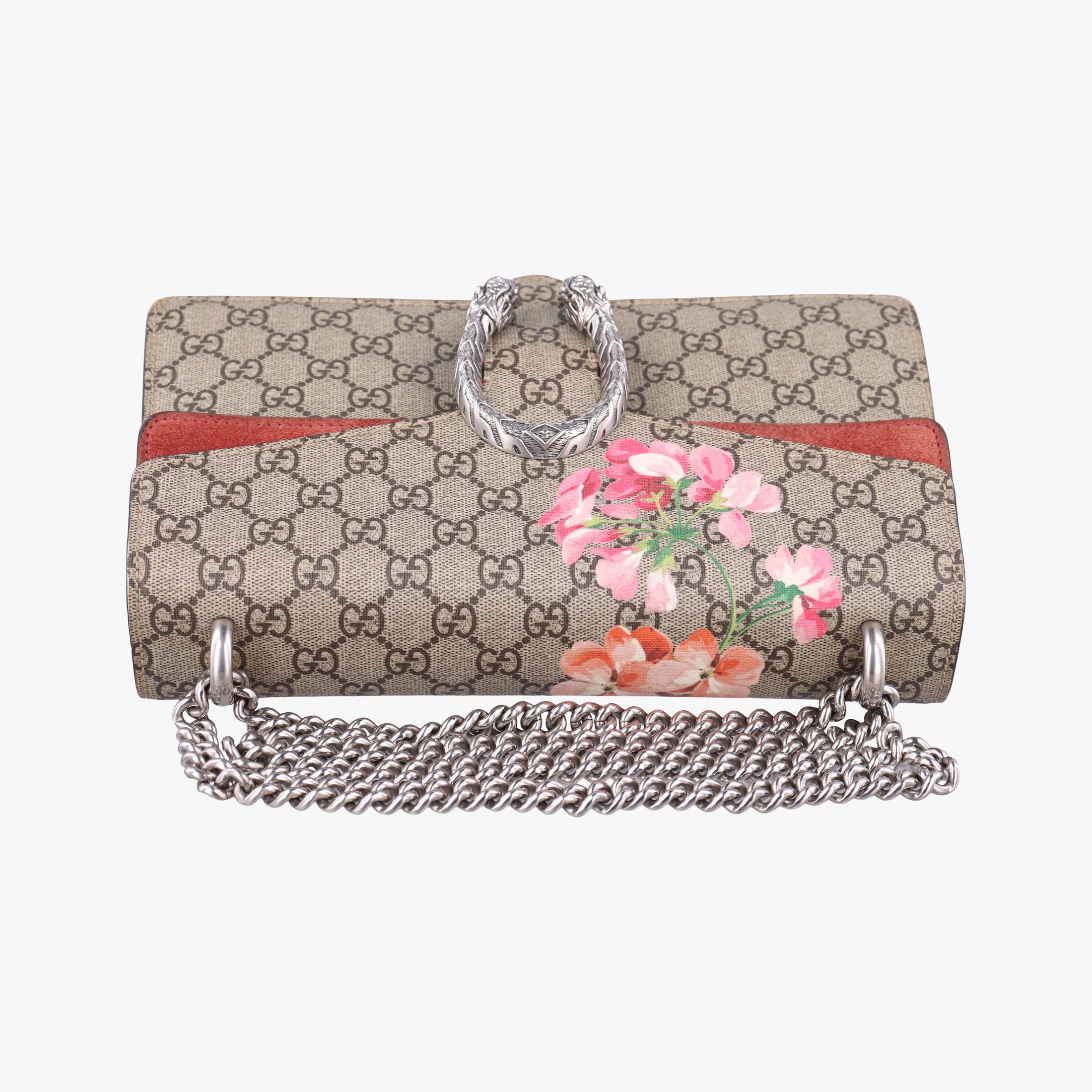 Secondhand Gucci Dionysus beige×red×multicolor PVC coated canvas × suede 400249 shoulderbag | stylenewstar