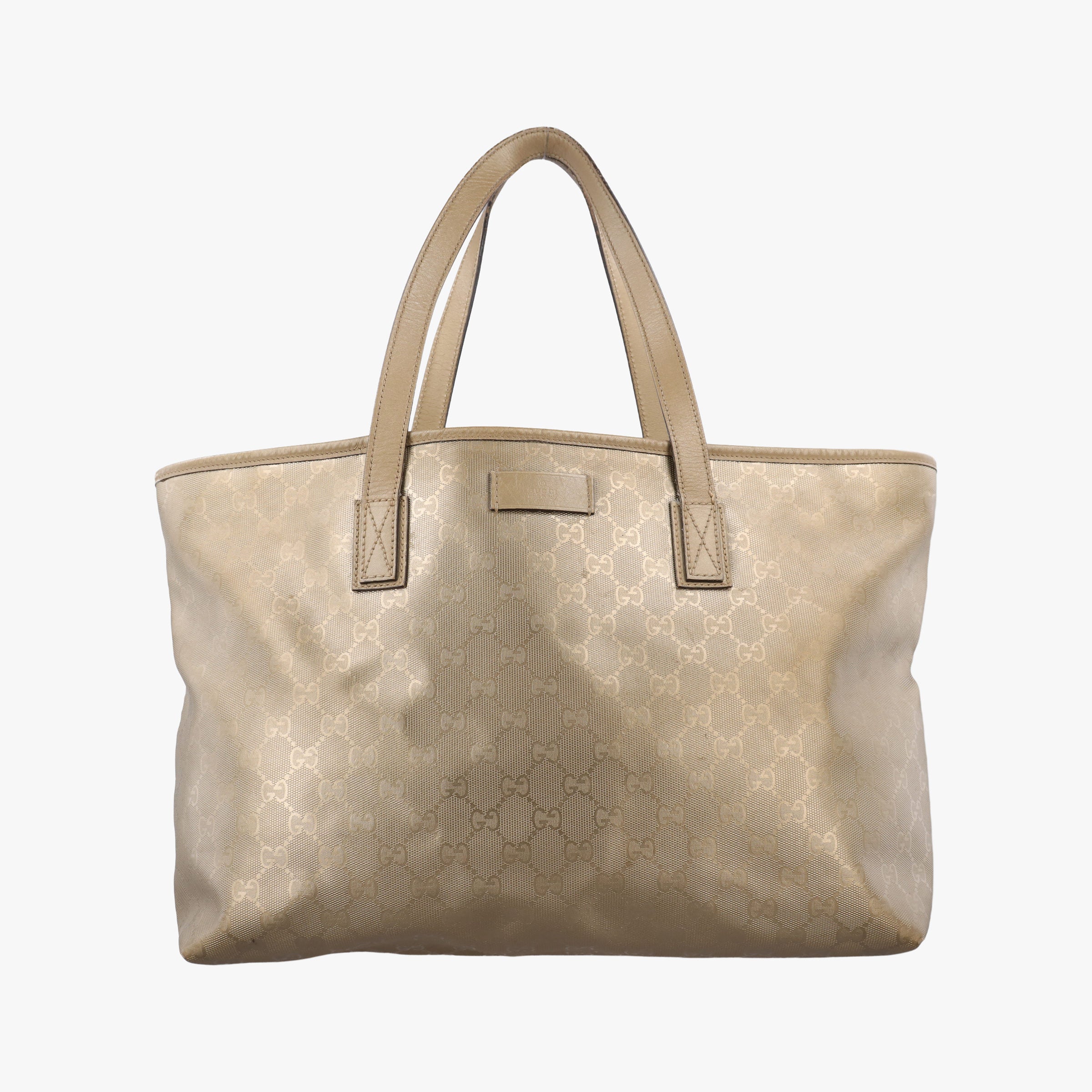 Pre-owned Gucci GG Imprime Golden PVC coated canvas×Leather 211137 handbag | stylenewstar
