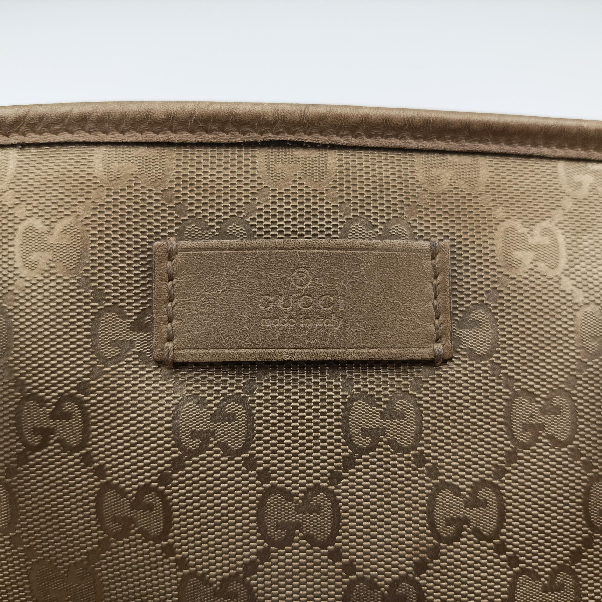 Pre-owned Gucci GG Imprime Golden PVC coated canvas×Leather 211137 handbag | stylenewstar