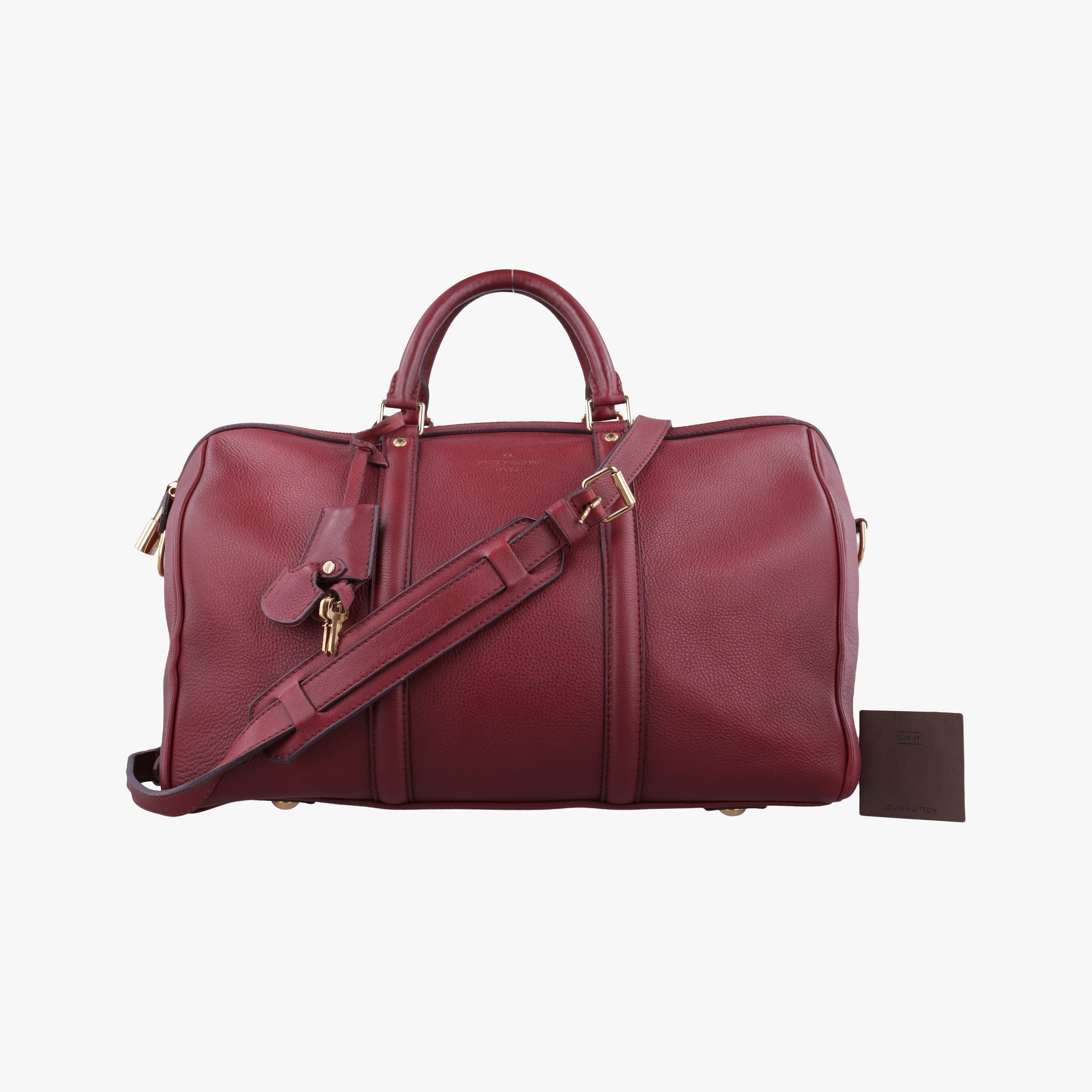 Pre-owned Louis Vuitton Sofia Coppola SC Bag GM Bordeaux Taurillon leather M95858 bostonbag | stylenewstar