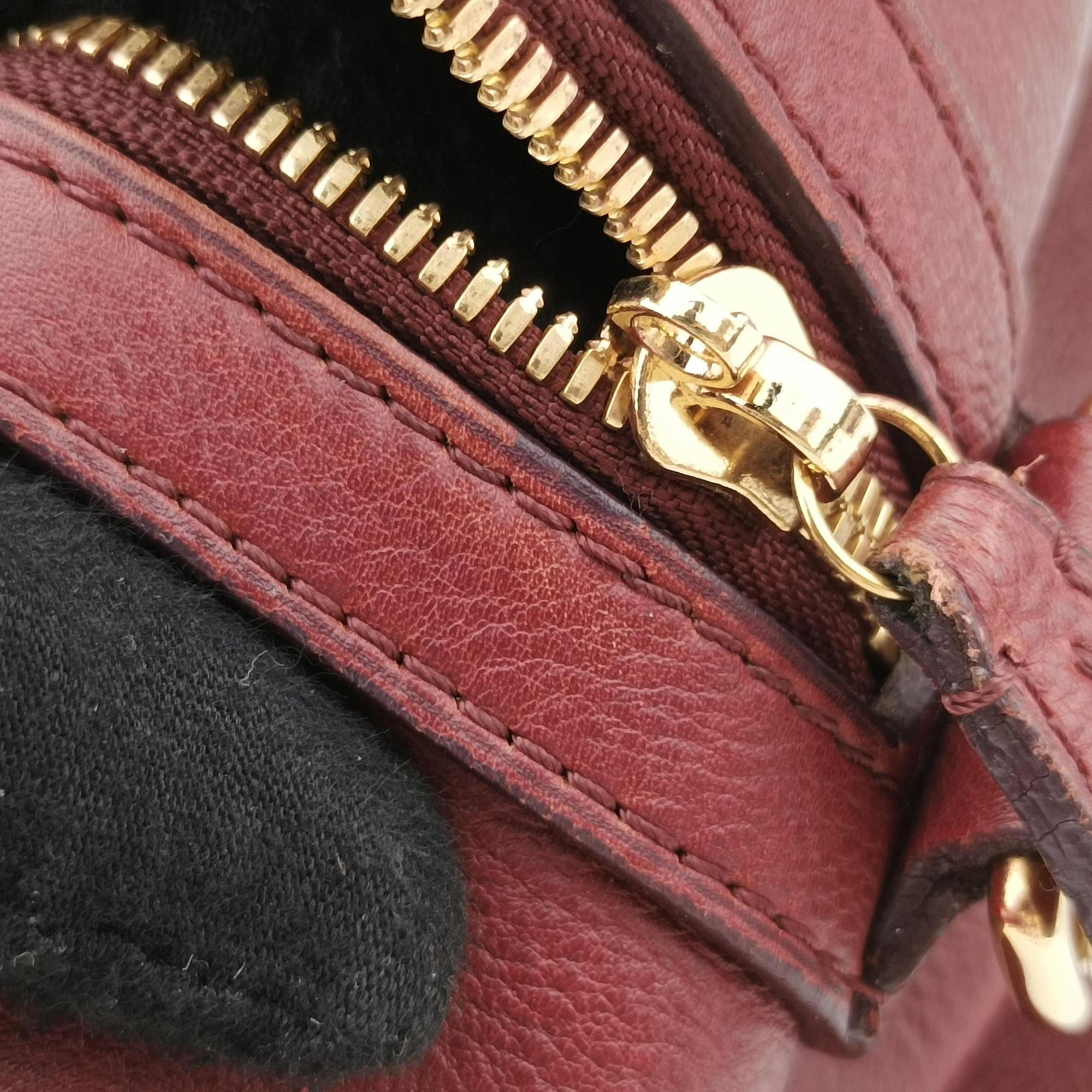 Pre-owned Louis Vuitton Sofia Coppola SC Bag GM Bordeaux Taurillon leather M95858 bostonbag | stylenewstar