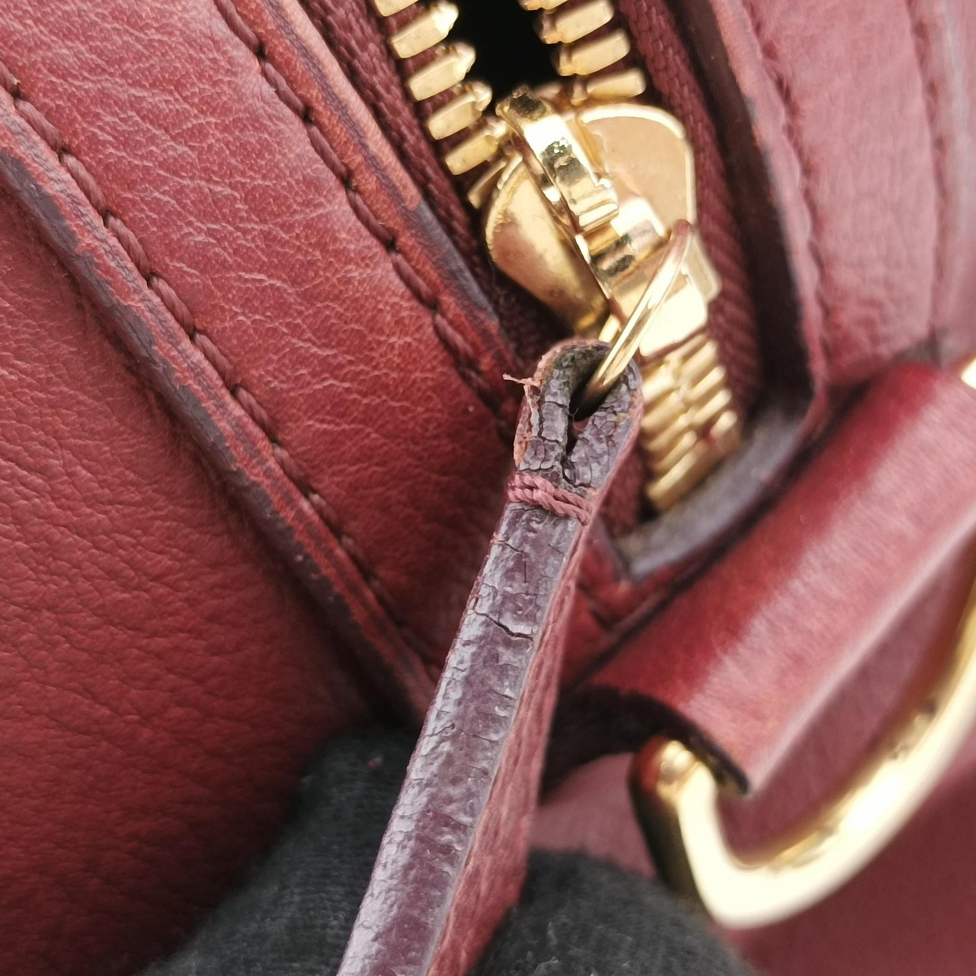 Pre-owned Louis Vuitton Sofia Coppola SC Bag GM Bordeaux Taurillon leather M95858 bostonbag | stylenewstar