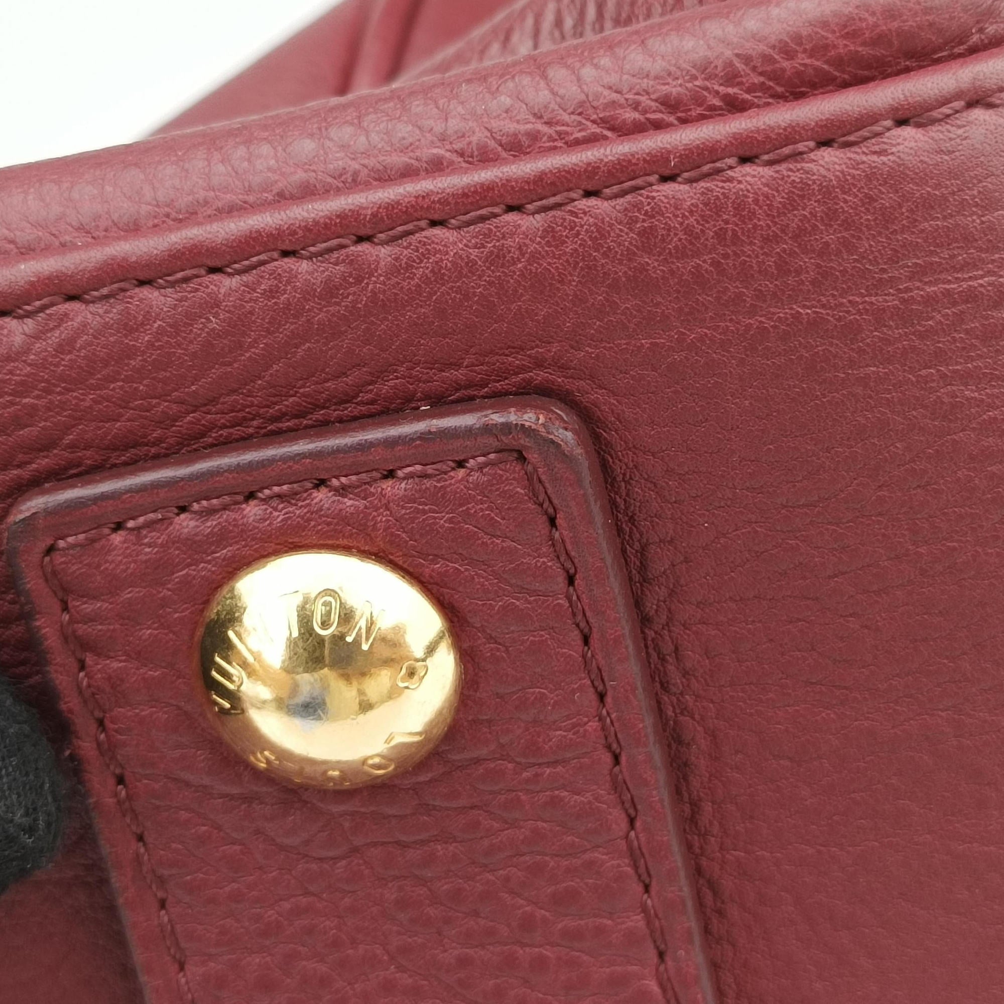 Pre-owned Louis Vuitton Sofia Coppola SC Bag GM Bordeaux Taurillon leather M95858 bostonbag | stylenewstar