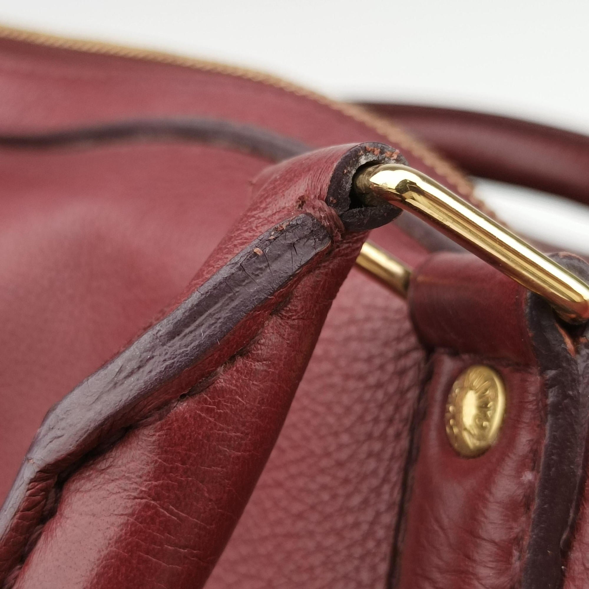 Pre-owned Louis Vuitton Sofia Coppola SC Bag GM Bordeaux Taurillon leather M95858 bostonbag | stylenewstar