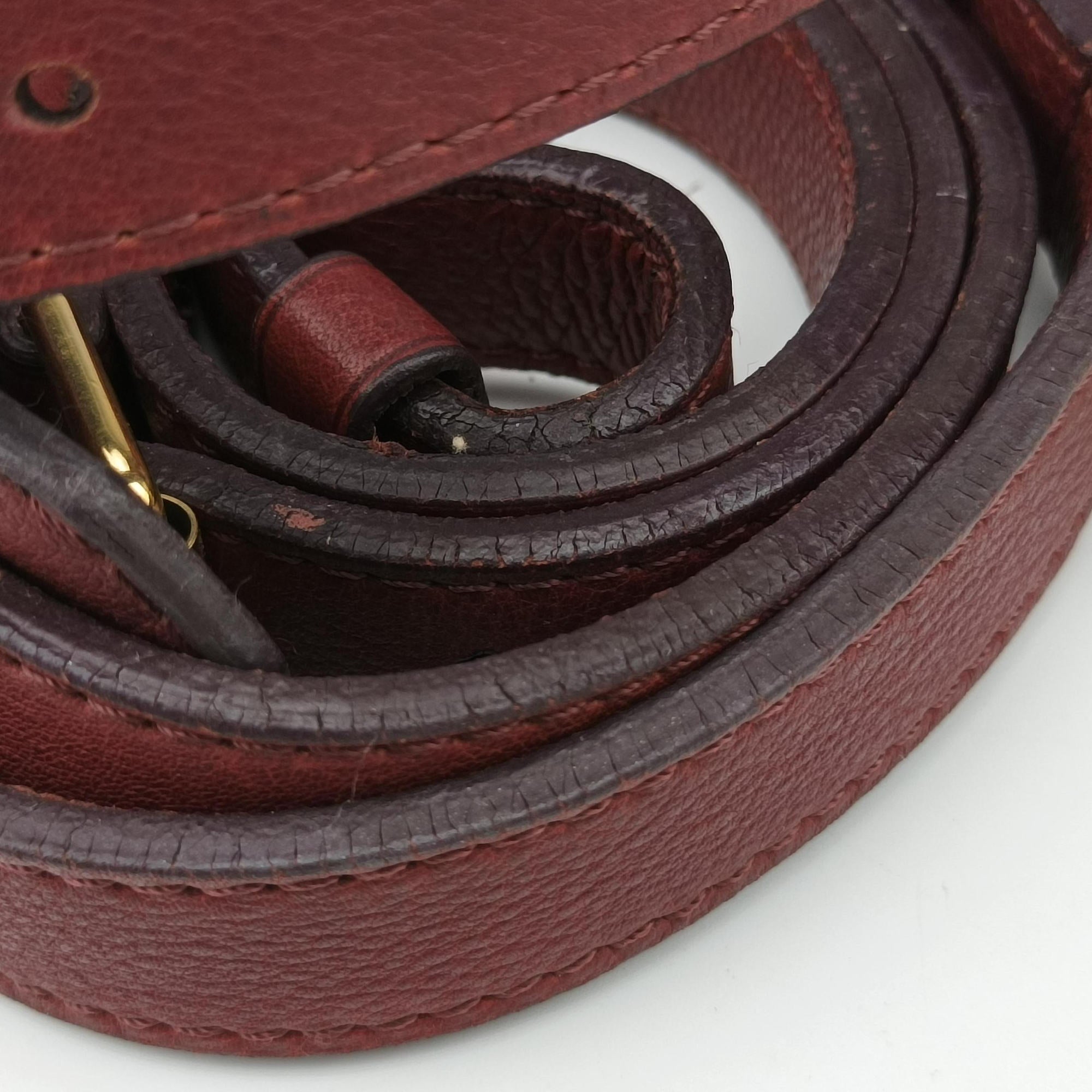 Pre-owned Louis Vuitton Sofia Coppola SC Bag GM Bordeaux Taurillon leather M95858 bostonbag | stylenewstar