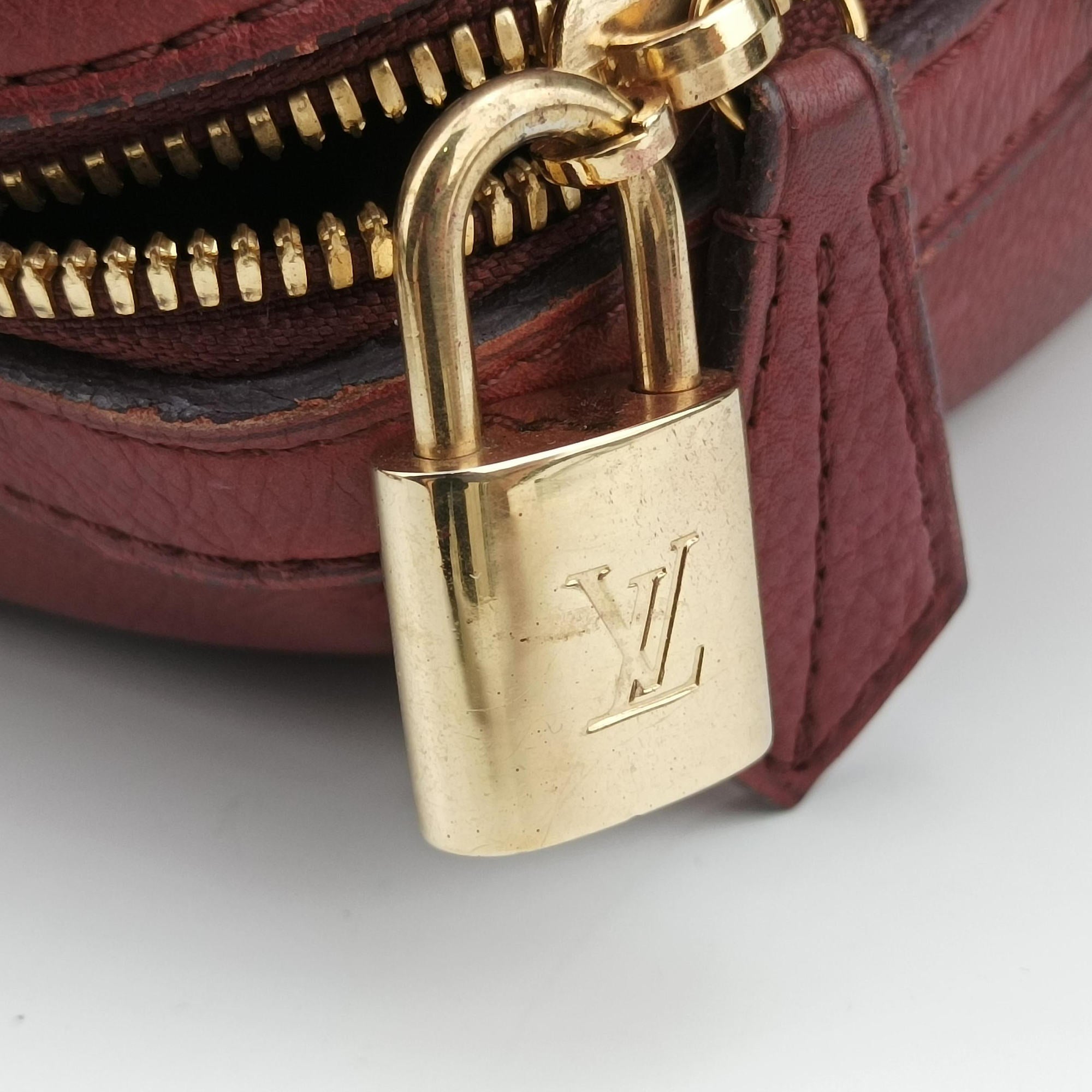 Pre-owned Louis Vuitton Sofia Coppola SC Bag GM Bordeaux Taurillon leather M95858 bostonbag | stylenewstar