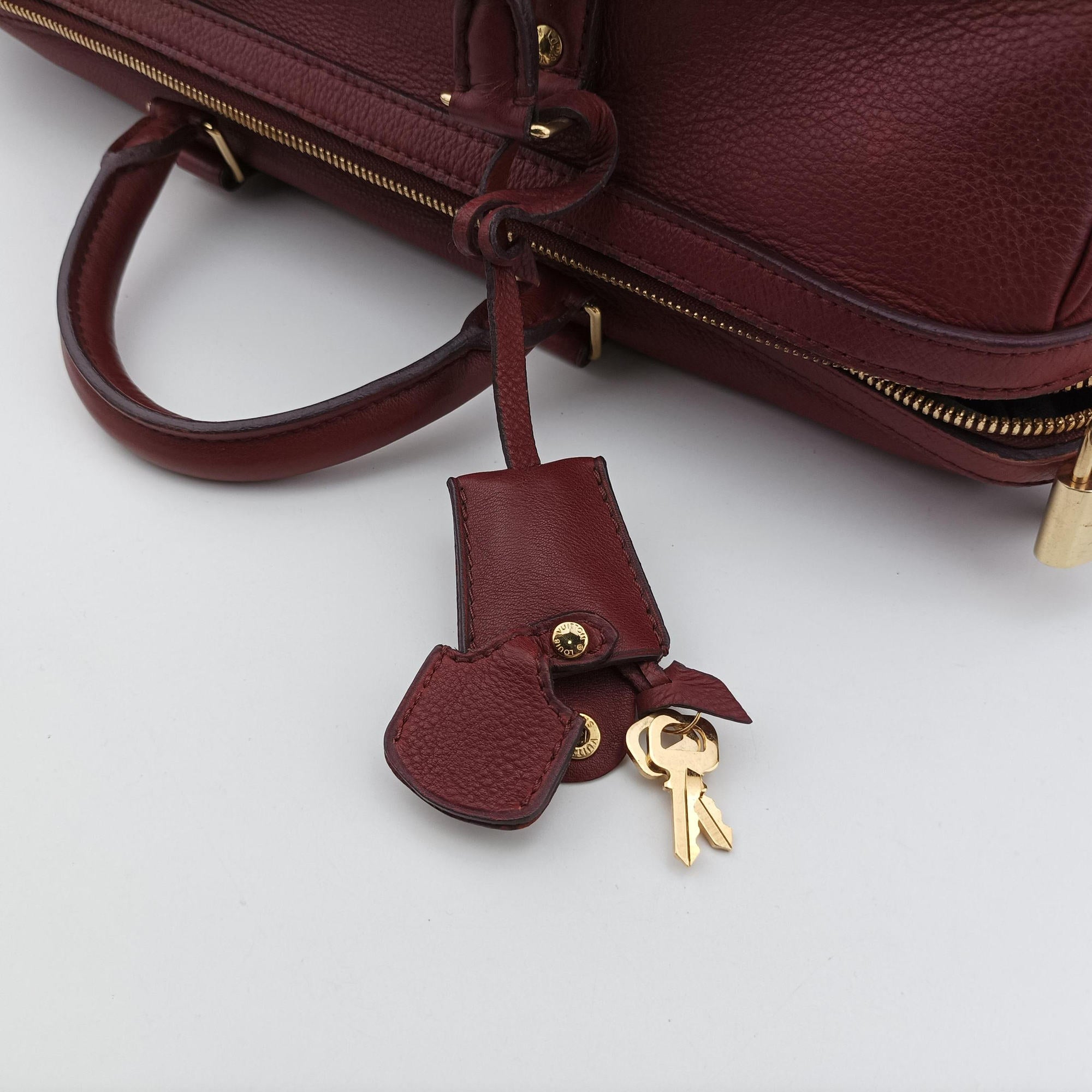 Pre-owned Louis Vuitton Sofia Coppola SC Bag GM Bordeaux Taurillon leather M95858 bostonbag | stylenewstar