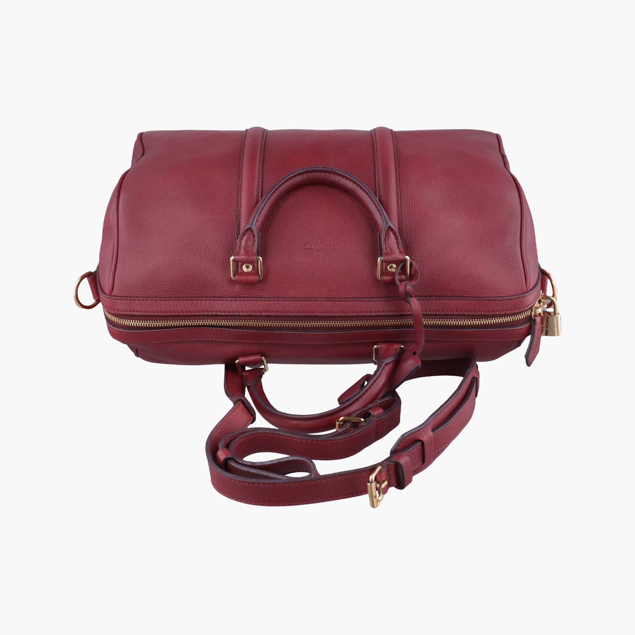 Pre-owned Louis Vuitton Sofia Coppola SC Bag GM Bordeaux Taurillon leather M95858 bostonbag | stylenewstar