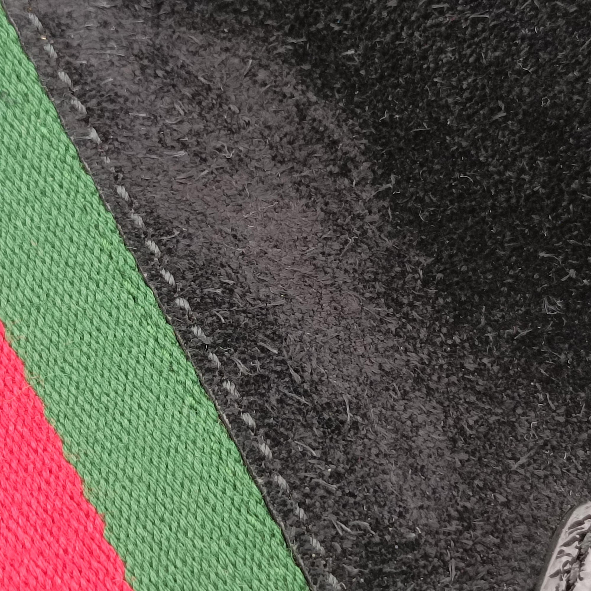 Pre-owned Gucci Ophidia Black×Green×Red Suede×leather 524537 shoulderbag | stylenewstar