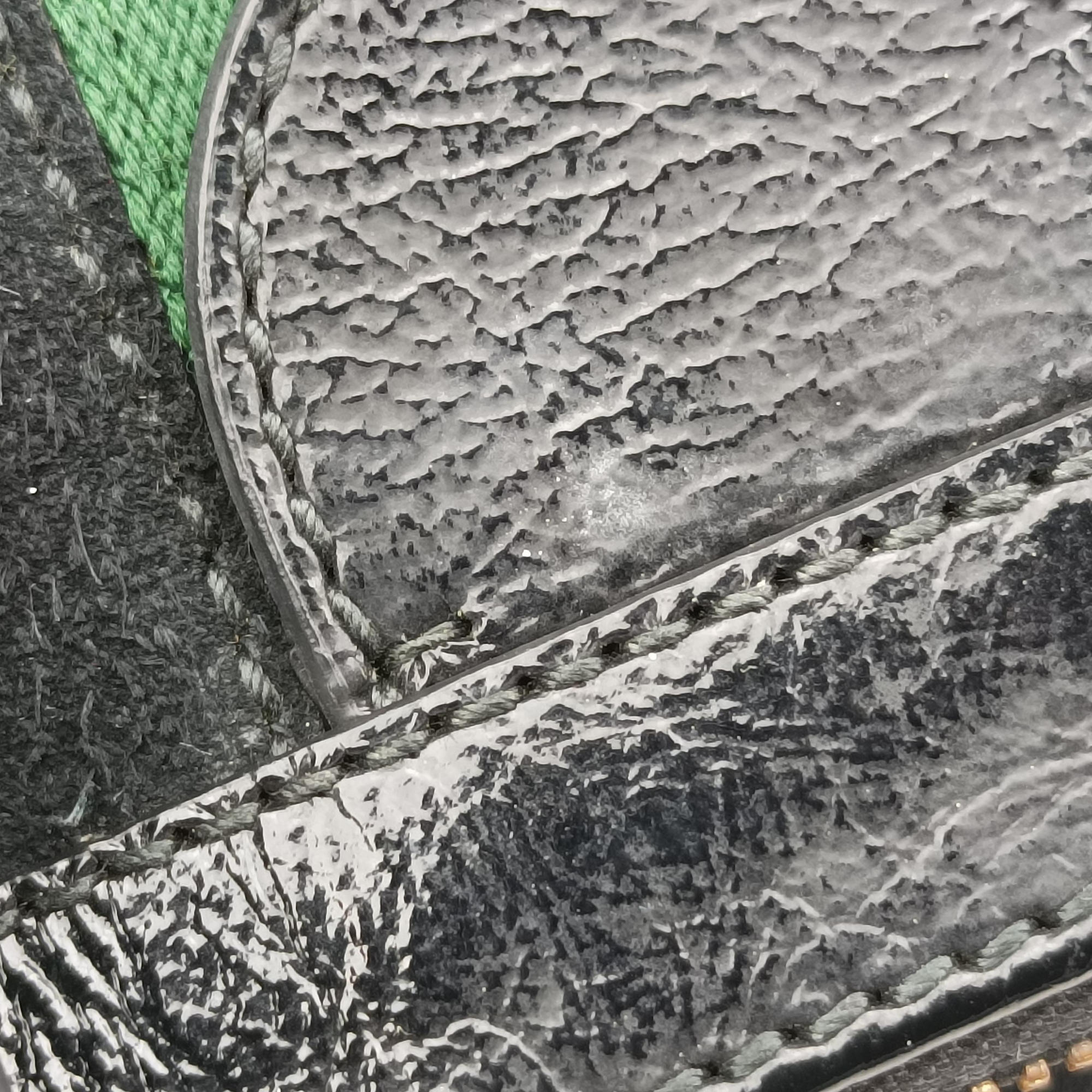 Pre-owned Gucci Ophidia Black×Green×Red Suede×leather 524537 shoulderbag | stylenewstar