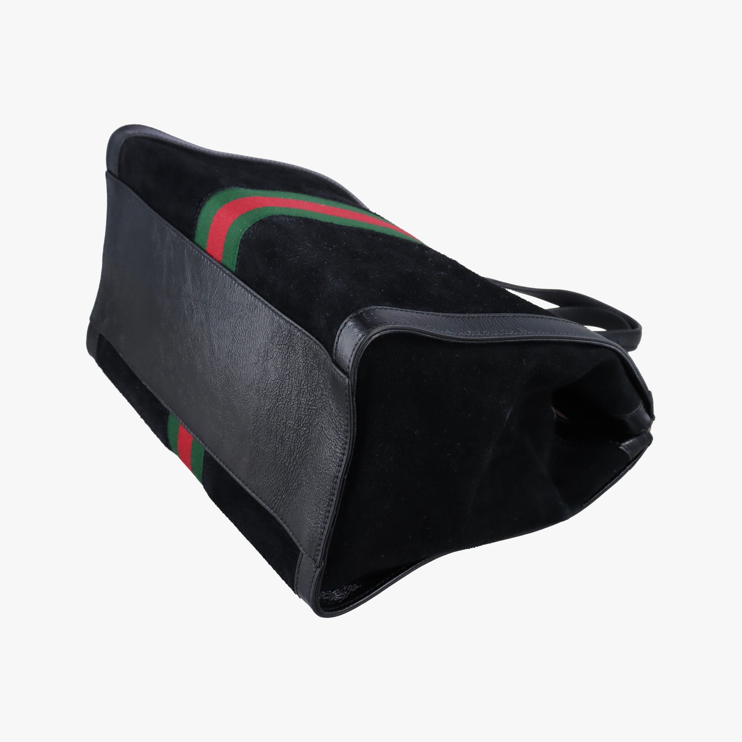 Pre-owned Gucci Ophidia Black×Green×Red Suede×leather 524537 shoulderbag | stylenewstar