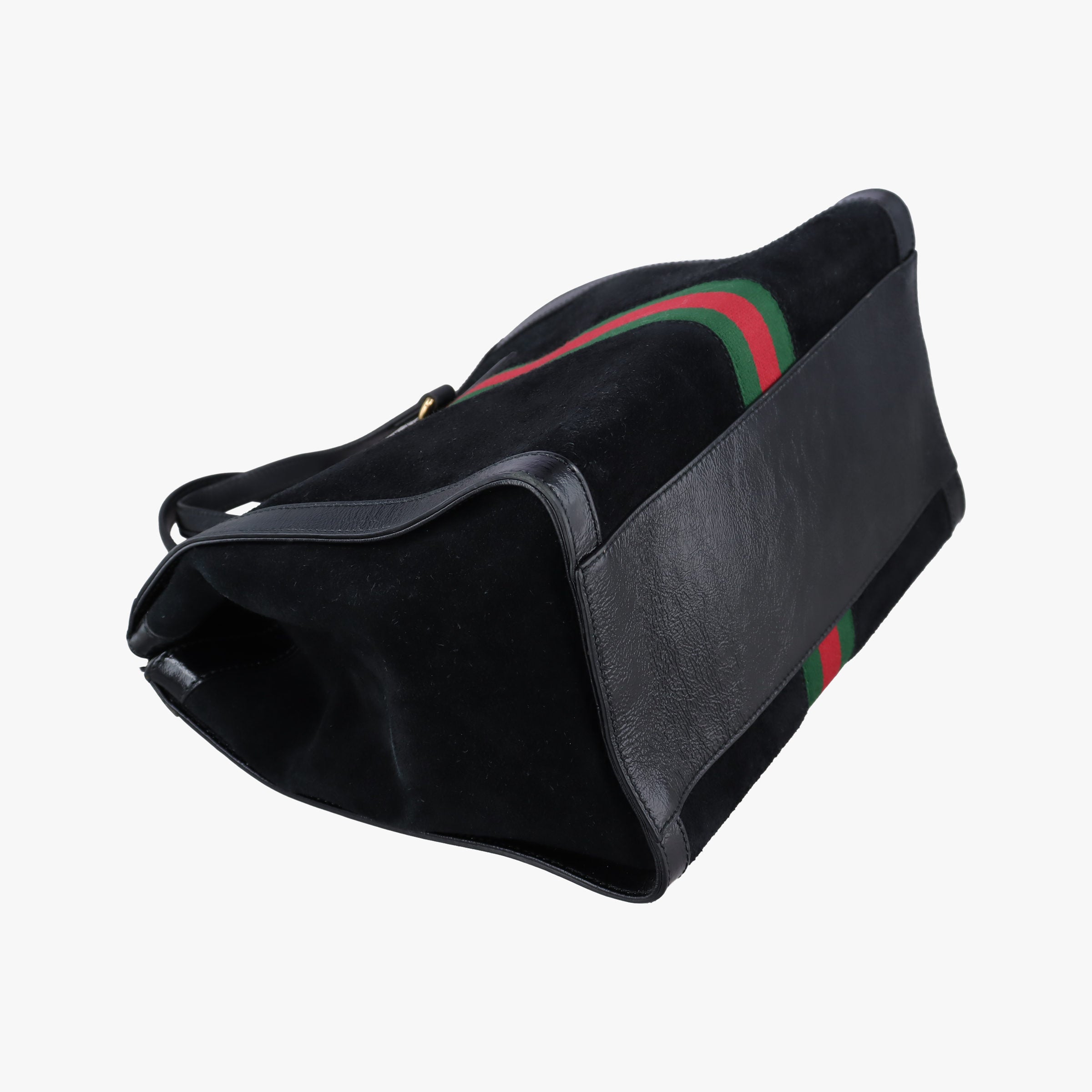 Pre-owned Gucci Ophidia Black×Green×Red Suede×leather 524537 shoulderbag | stylenewstar