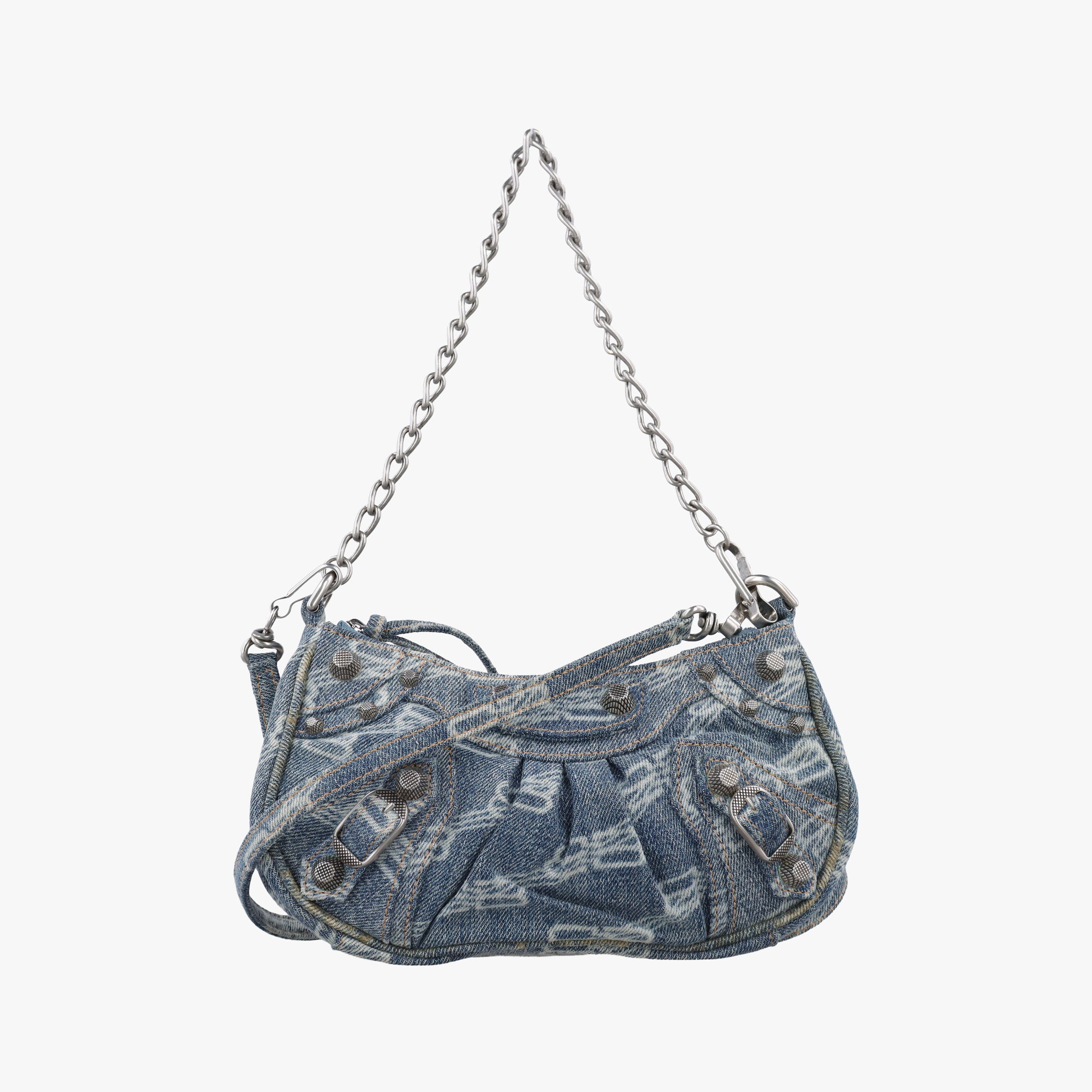 Vintage Balenciaga Le Cagole mini Blue denim  shoulderbag | stylenewstar
