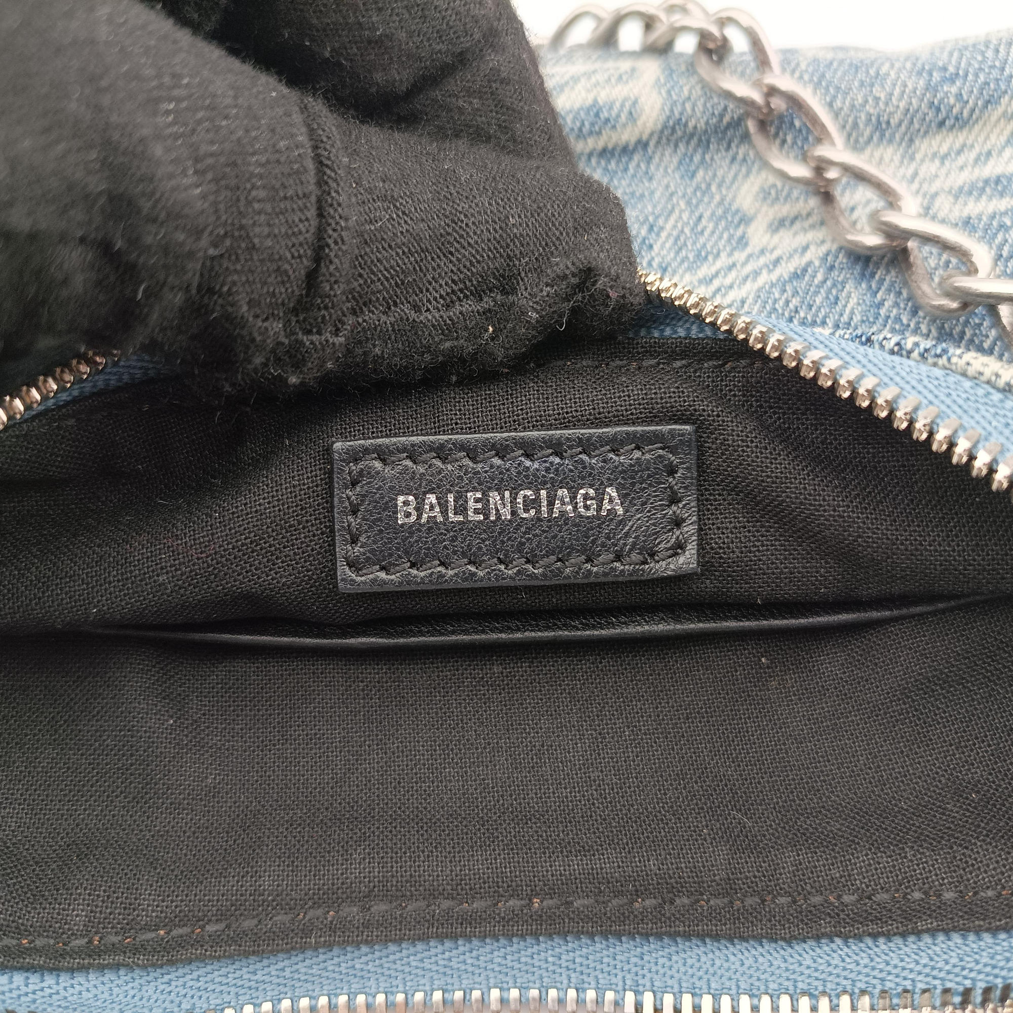 Vintage Balenciaga Le Cagole mini Blue denim  shoulderbag | stylenewstar