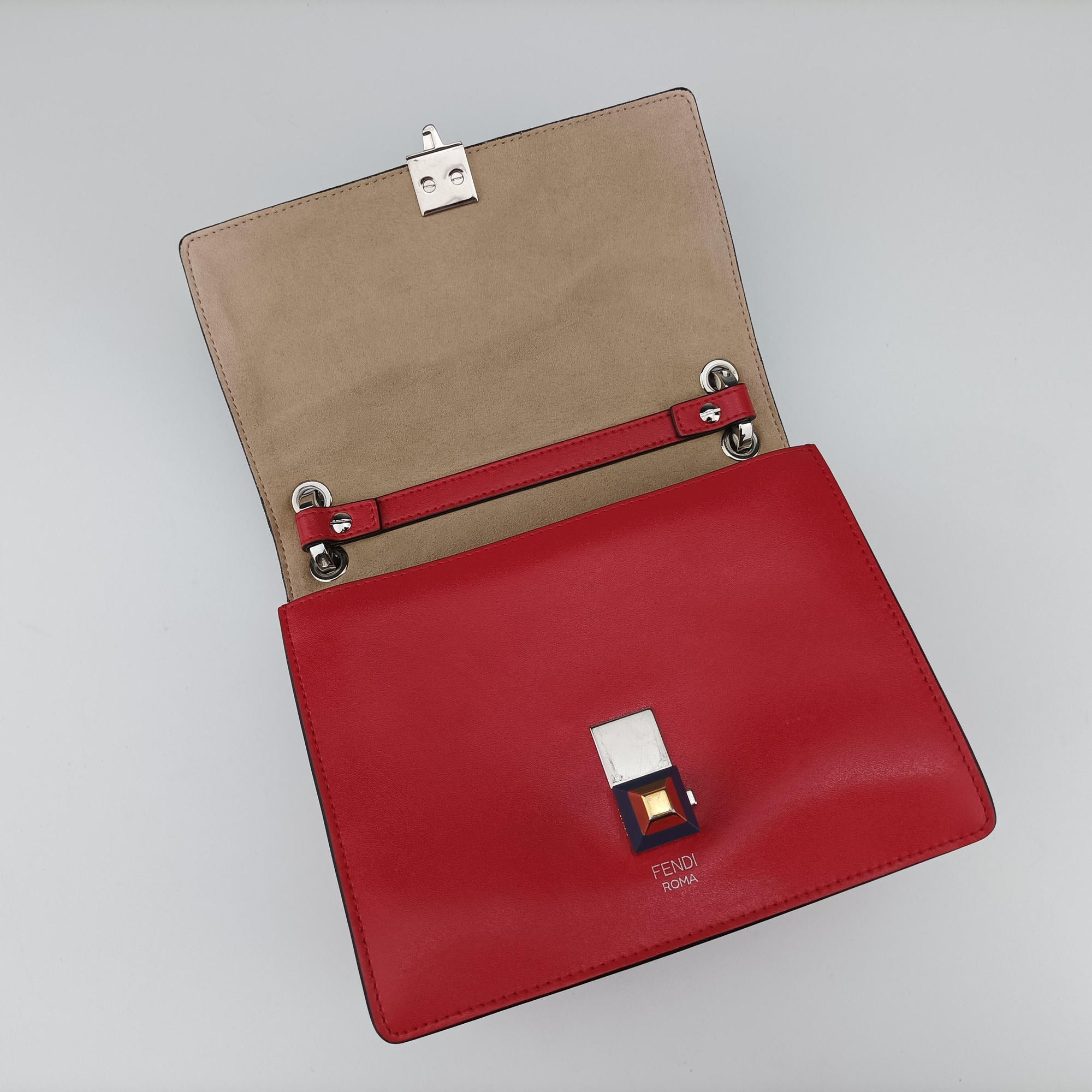 Vintage Fendi Kan I Multicolour canvas×Leather 8M0381 shoulderbag | stylenewstar