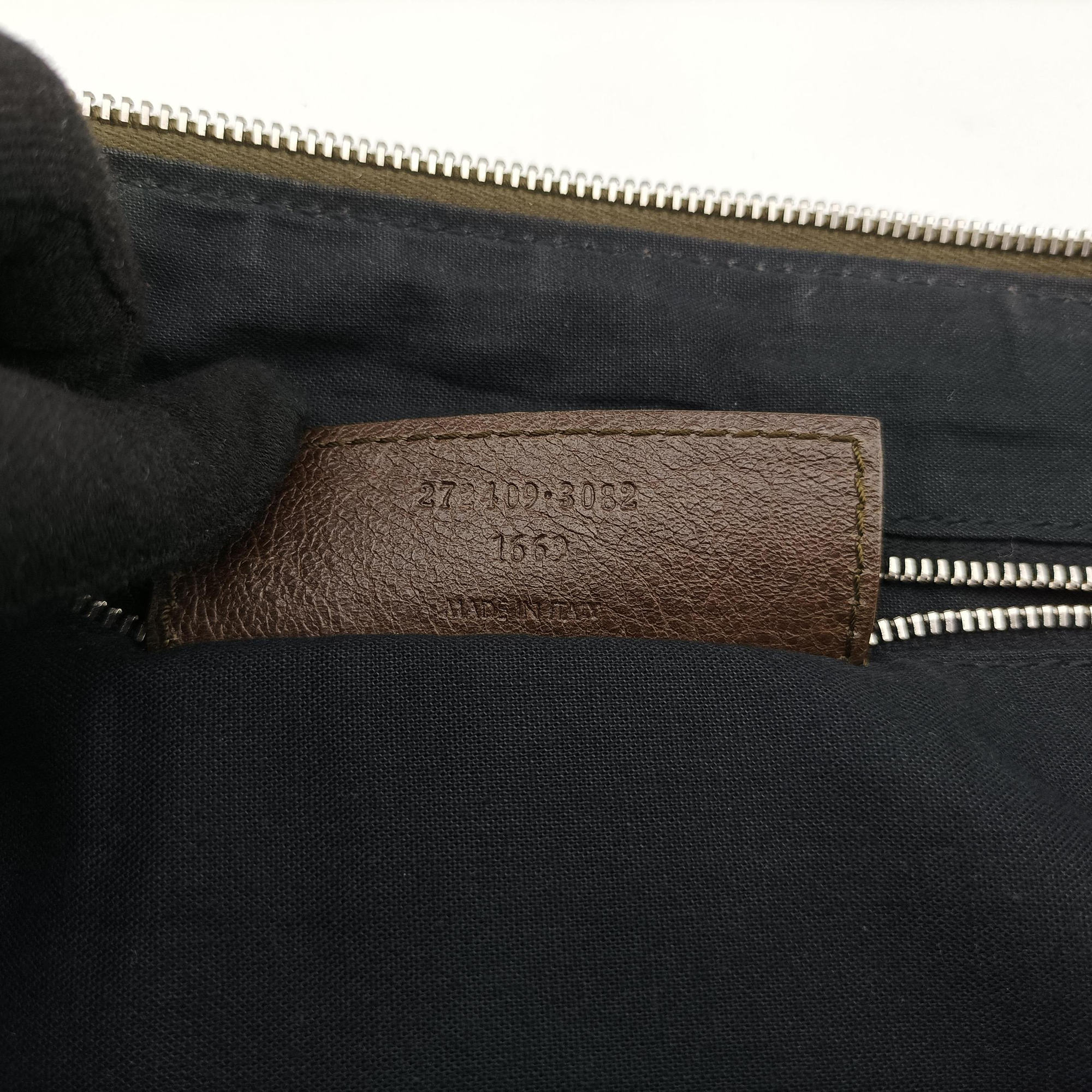 Vintage Balenciaga Day Line Navy Blue × Brown Canvas×Leather  shoulderbag | stylenewstar
