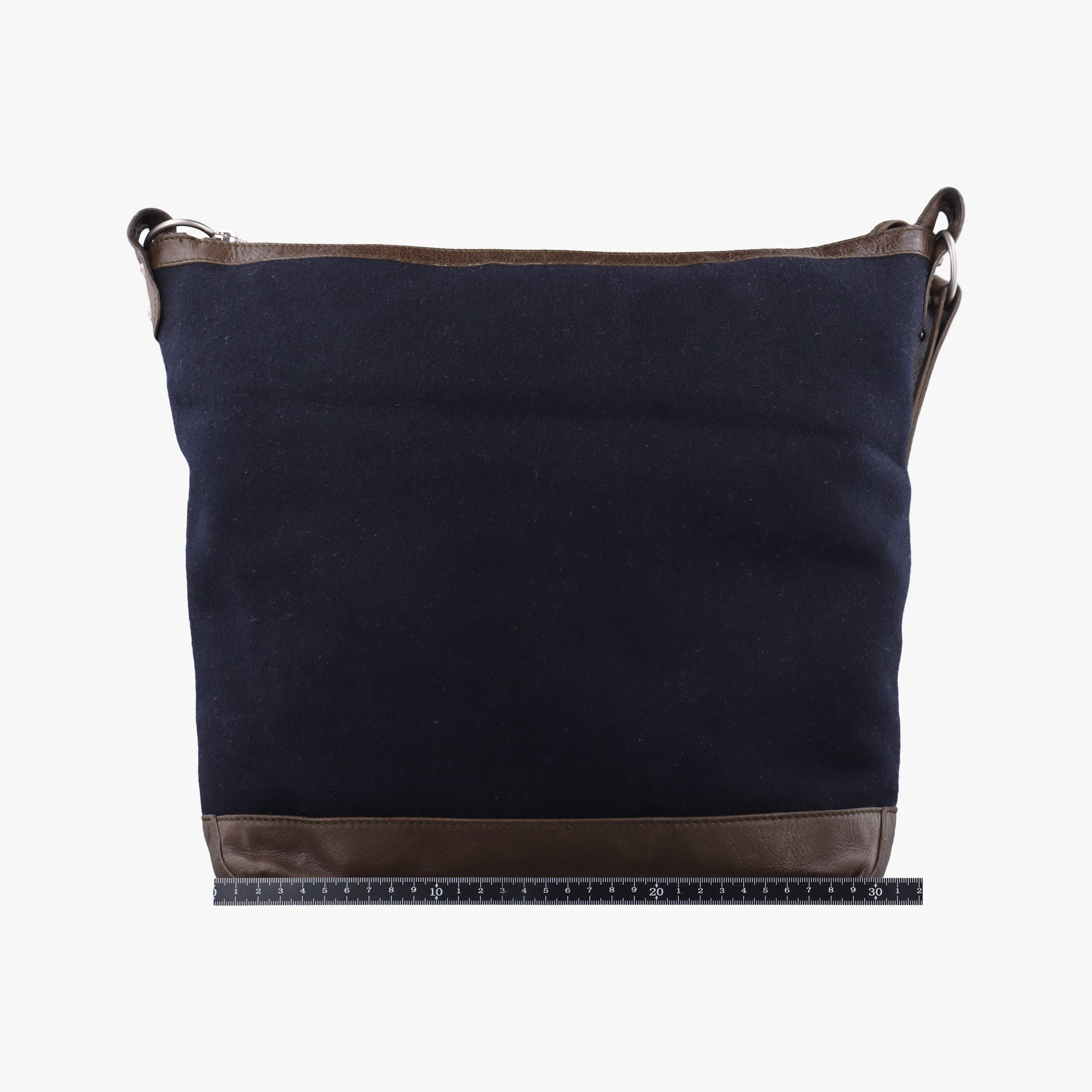 Vintage Balenciaga Day Line Navy Blue × Brown Canvas×Leather  shoulderbag | stylenewstar