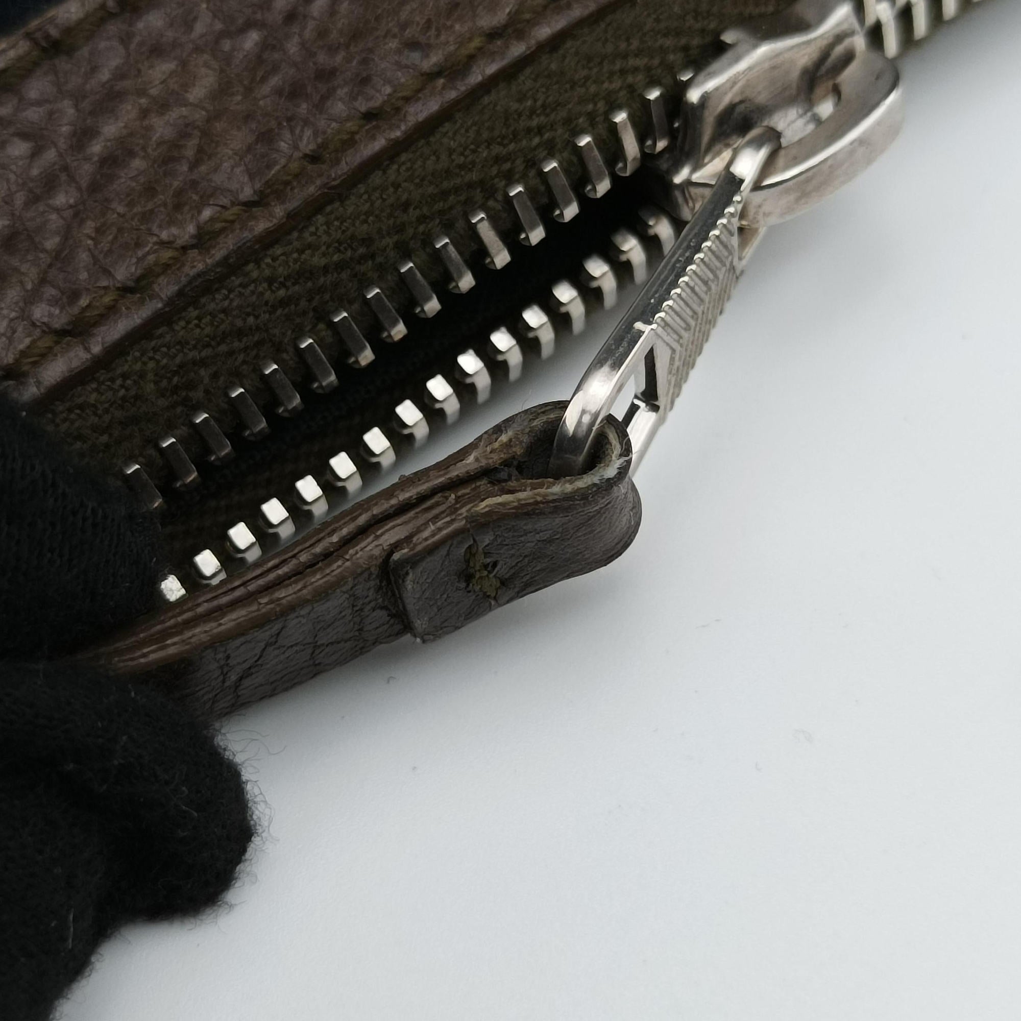 Vintage Balenciaga Day Line Navy Blue × Brown Canvas×Leather  shoulderbag | stylenewstar