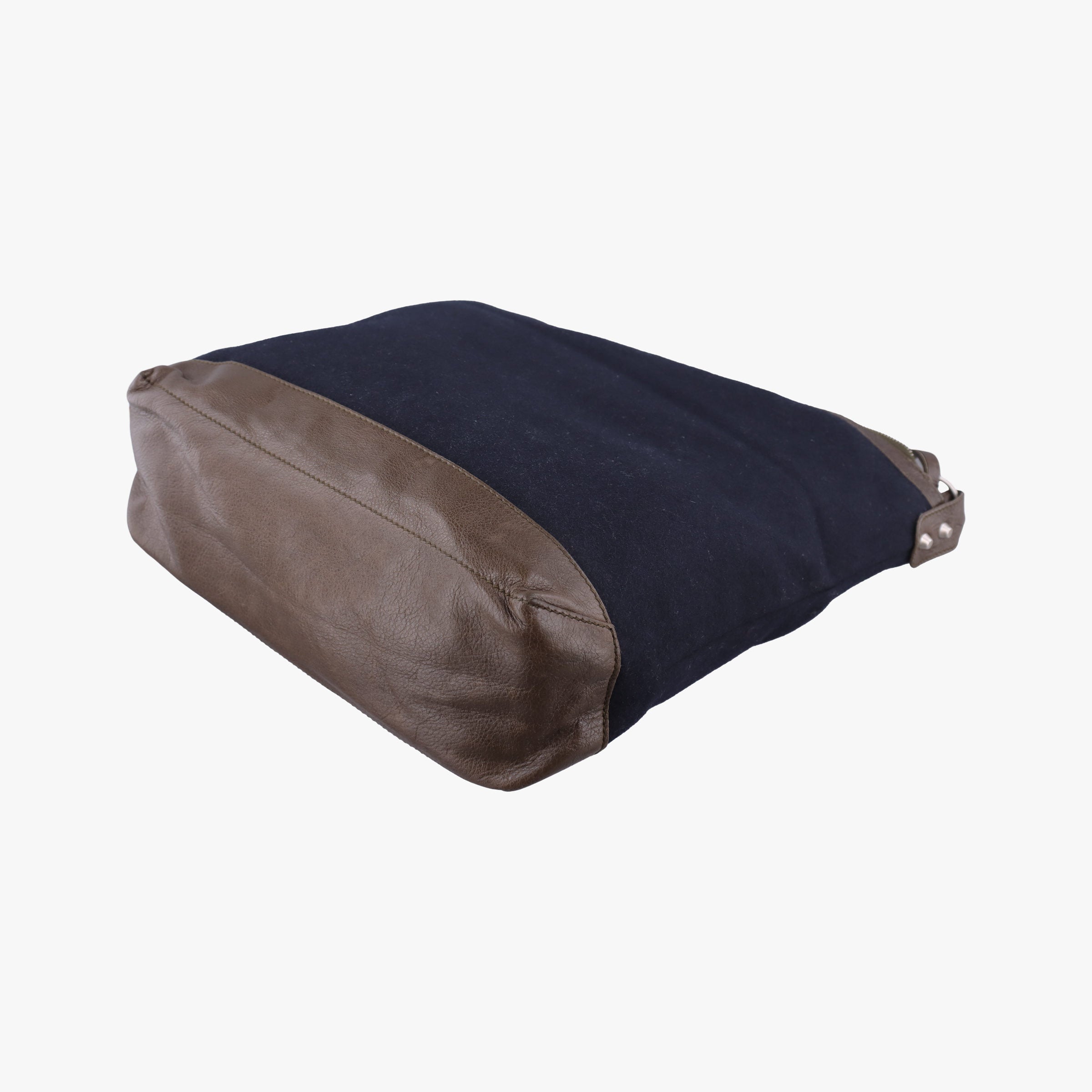 Vintage Balenciaga Day Line Navy Blue × Brown Canvas×Leather  shoulderbag | stylenewstar