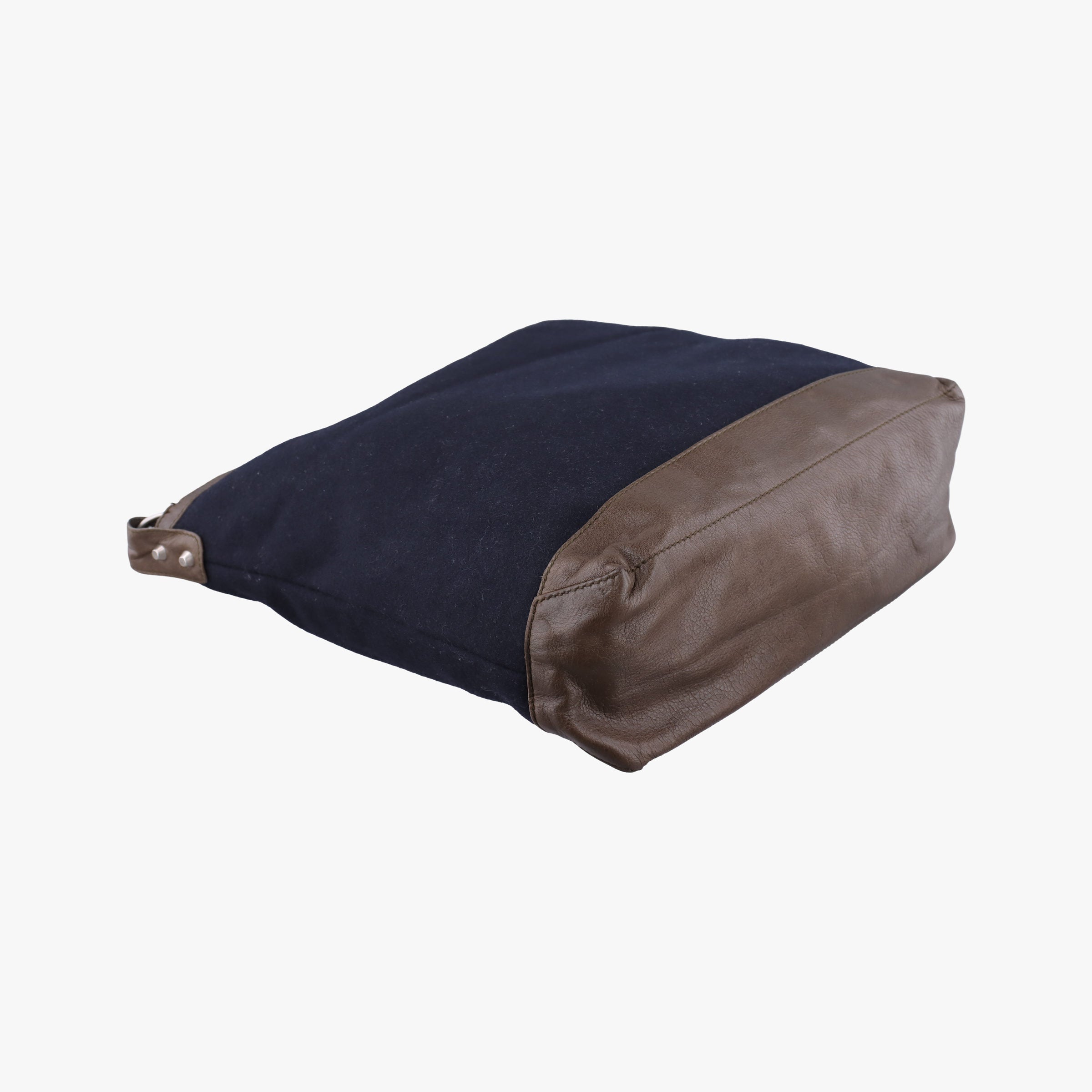 Vintage Balenciaga Day Line Navy Blue × Brown Canvas×Leather  shoulderbag | stylenewstar