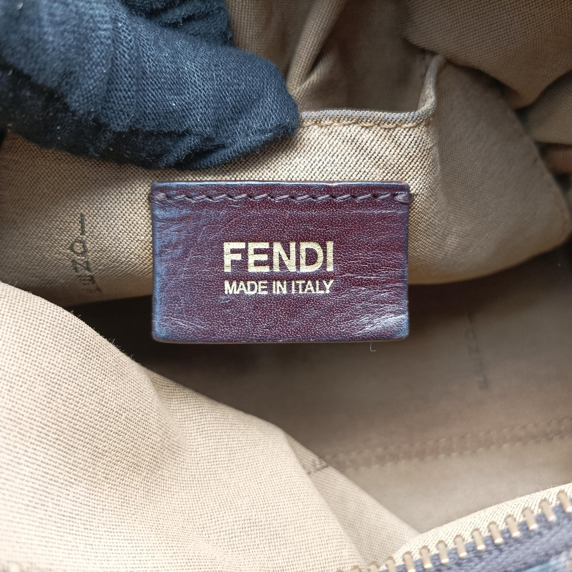 Pre-owned Fendi Zucca Print Flower Multicolour Canvas×leather 8BL104 handbag | stylenewstar