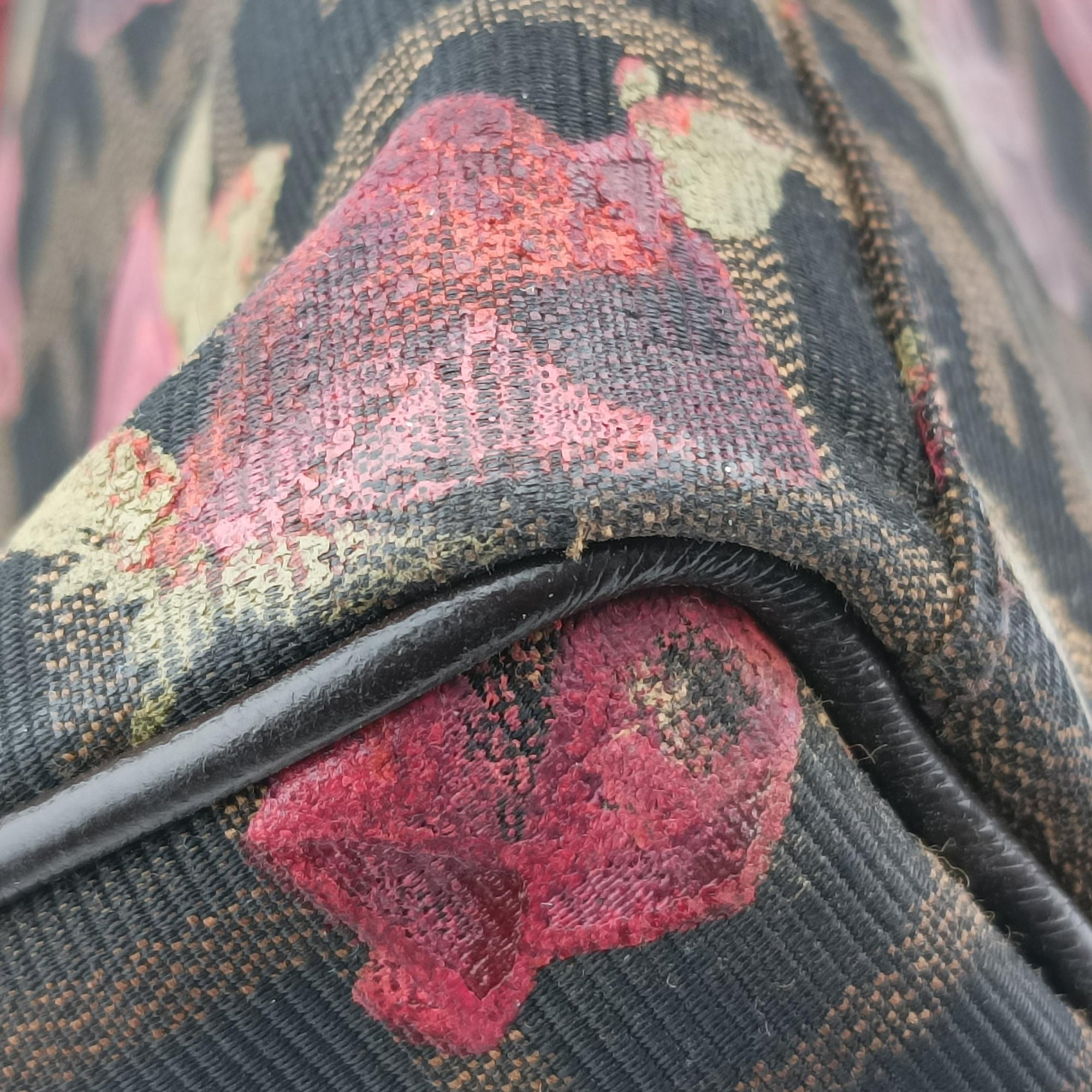 Pre-owned Fendi Zucca Print Flower Multicolour Canvas×leather 8BL104 handbag | stylenewstar