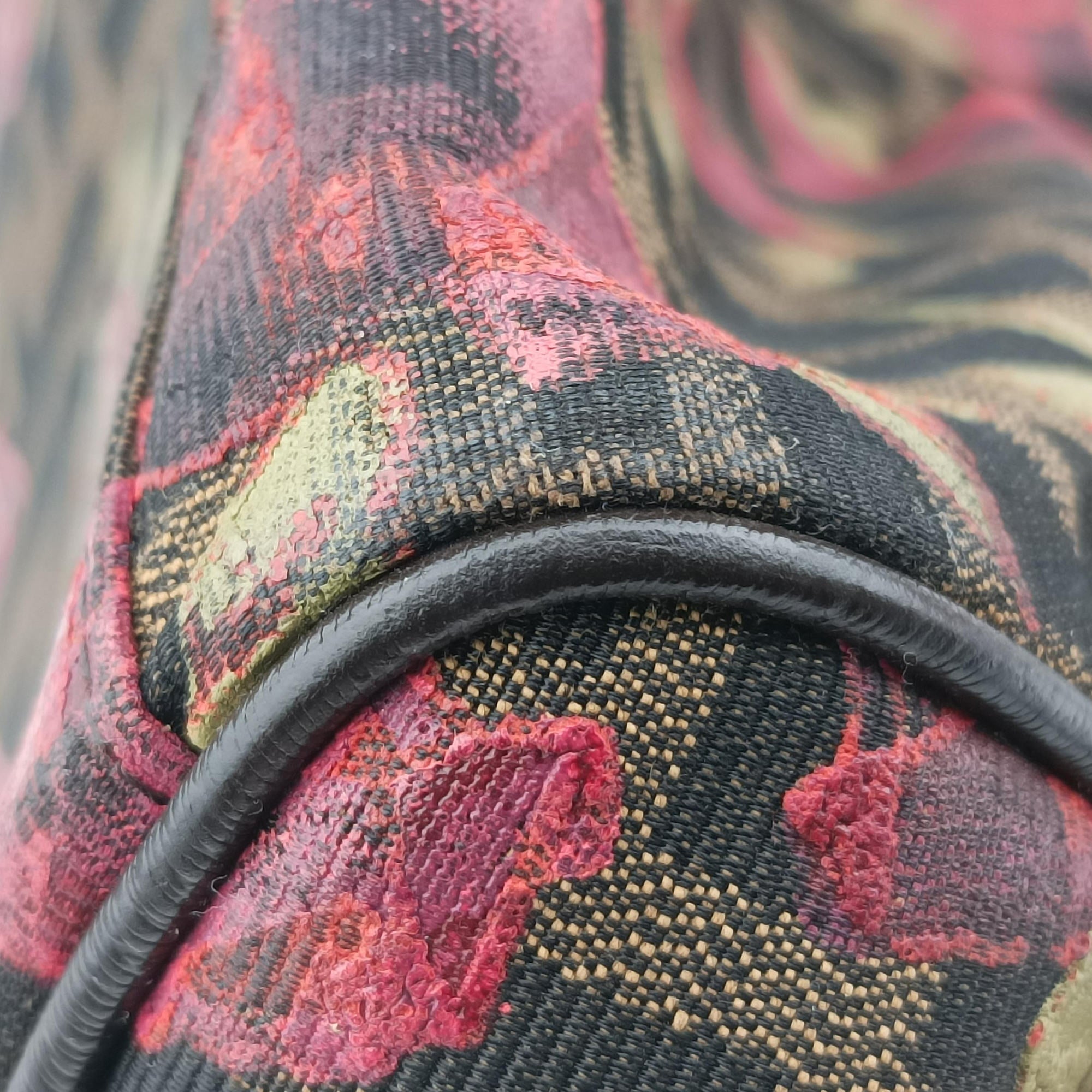 Pre-owned Fendi Zucca Print Flower Multicolour Canvas×leather 8BL104 handbag | stylenewstar