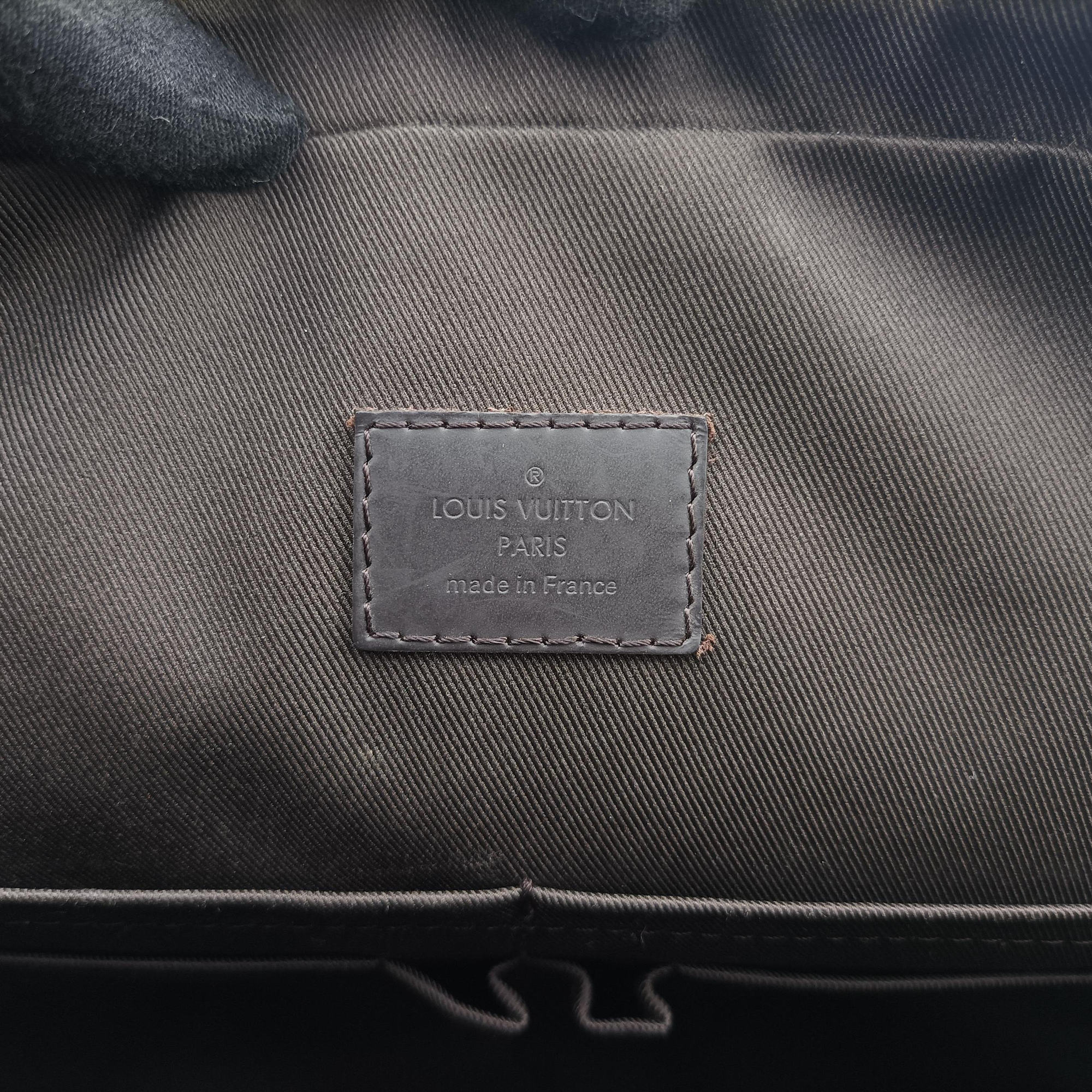 Pre-owned Louis Vuitton Jake messenger NM EBENE Damier Canvas N41569 shoulderbag | stylenewstar