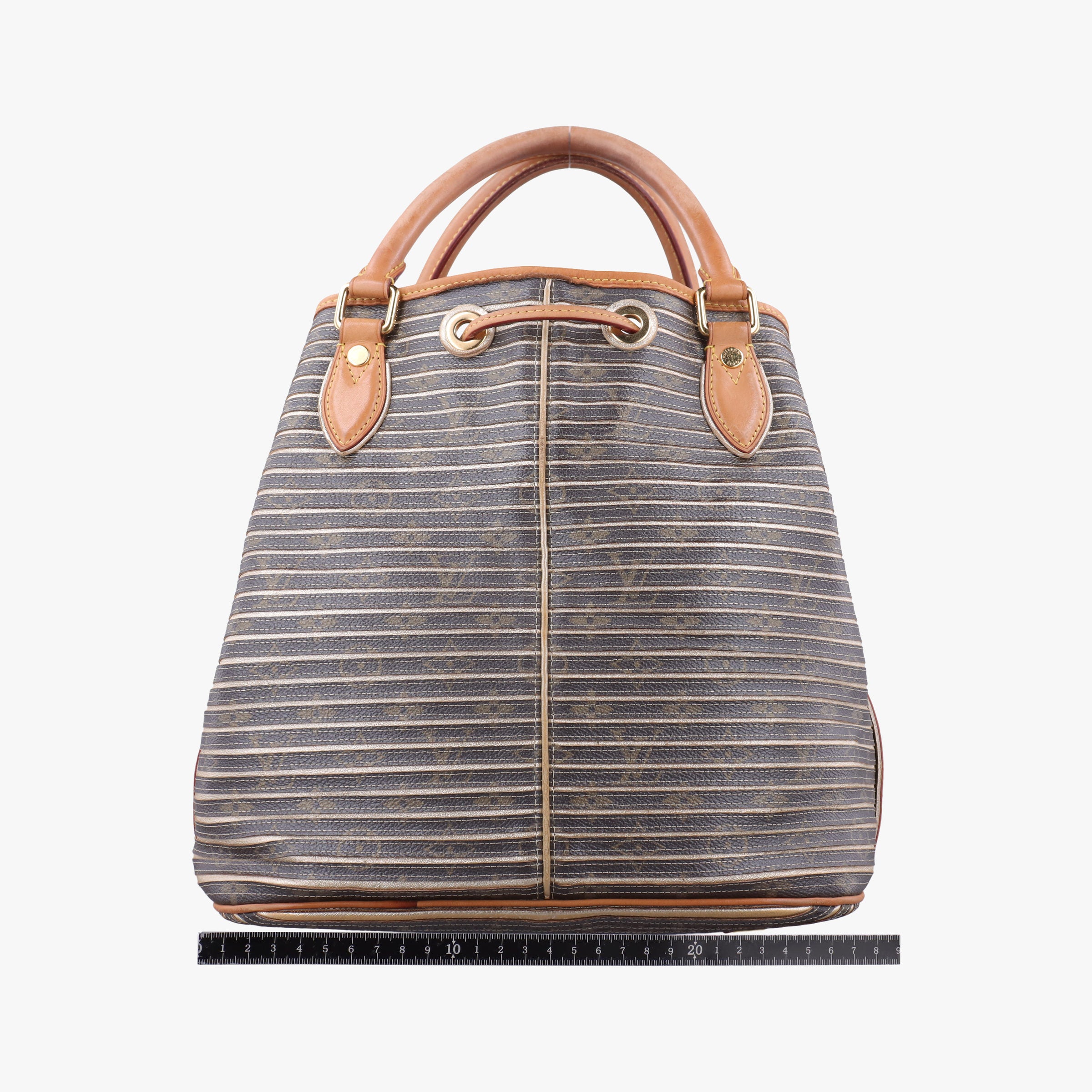 Pre-owned Louis Vuitton Neo brown×Argent Monogram Eden×calf leather M40355 shoulderbag | stylenewstar