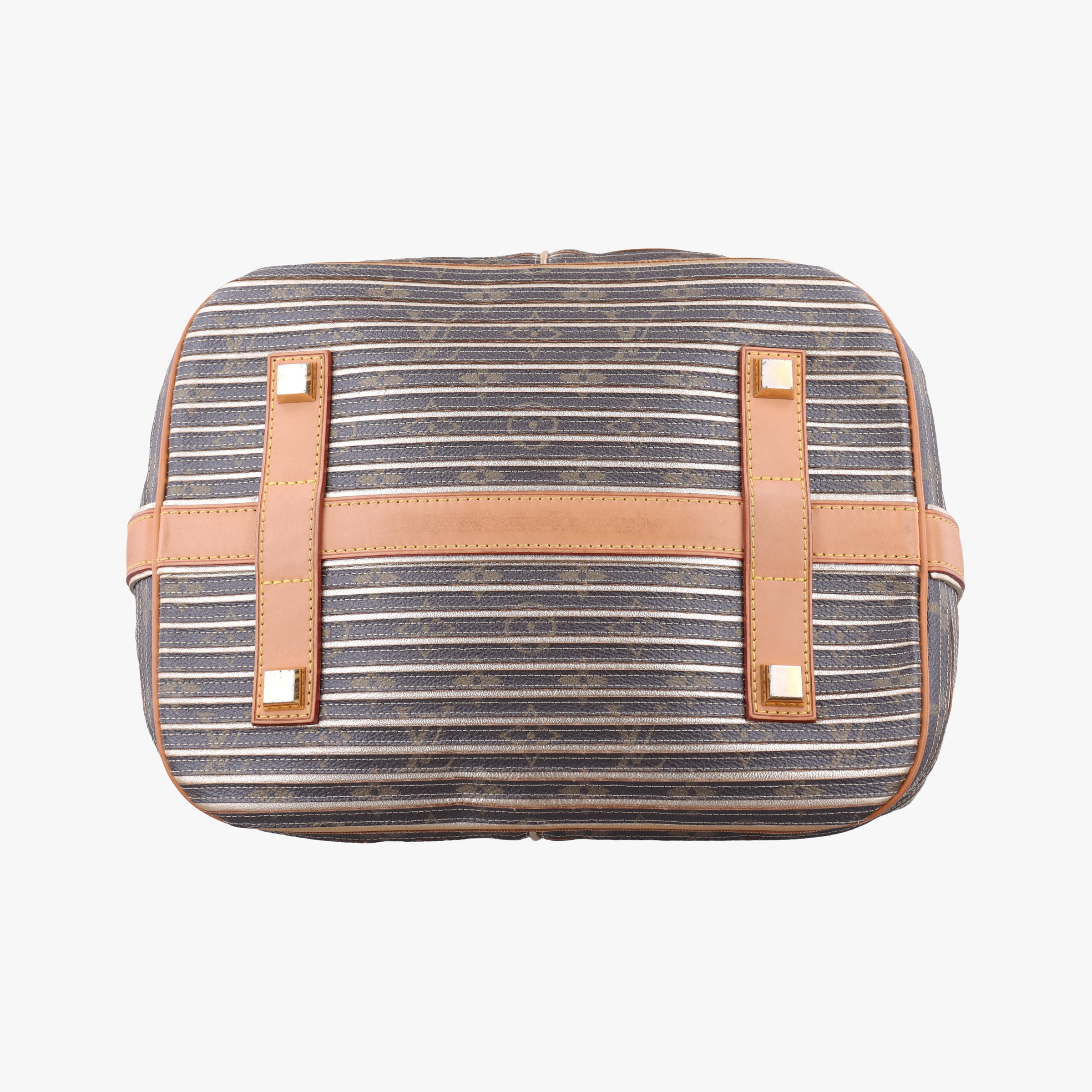 Pre-owned Louis Vuitton Neo brown×Argent Monogram Eden×calf leather M40355 shoulderbag | stylenewstar