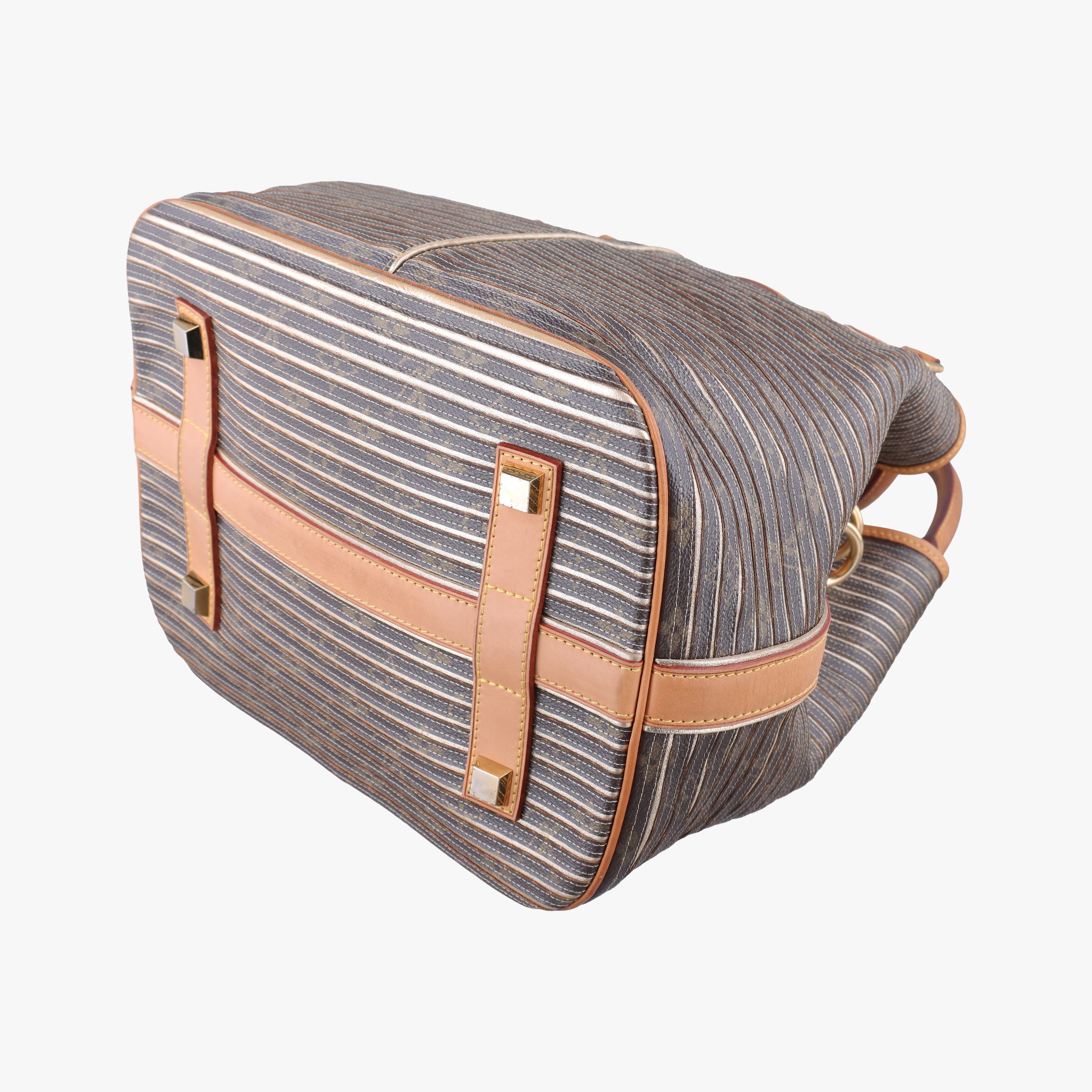 Pre-owned Louis Vuitton Neo brown×Argent Monogram Eden×calf leather M40355 shoulderbag | stylenewstar